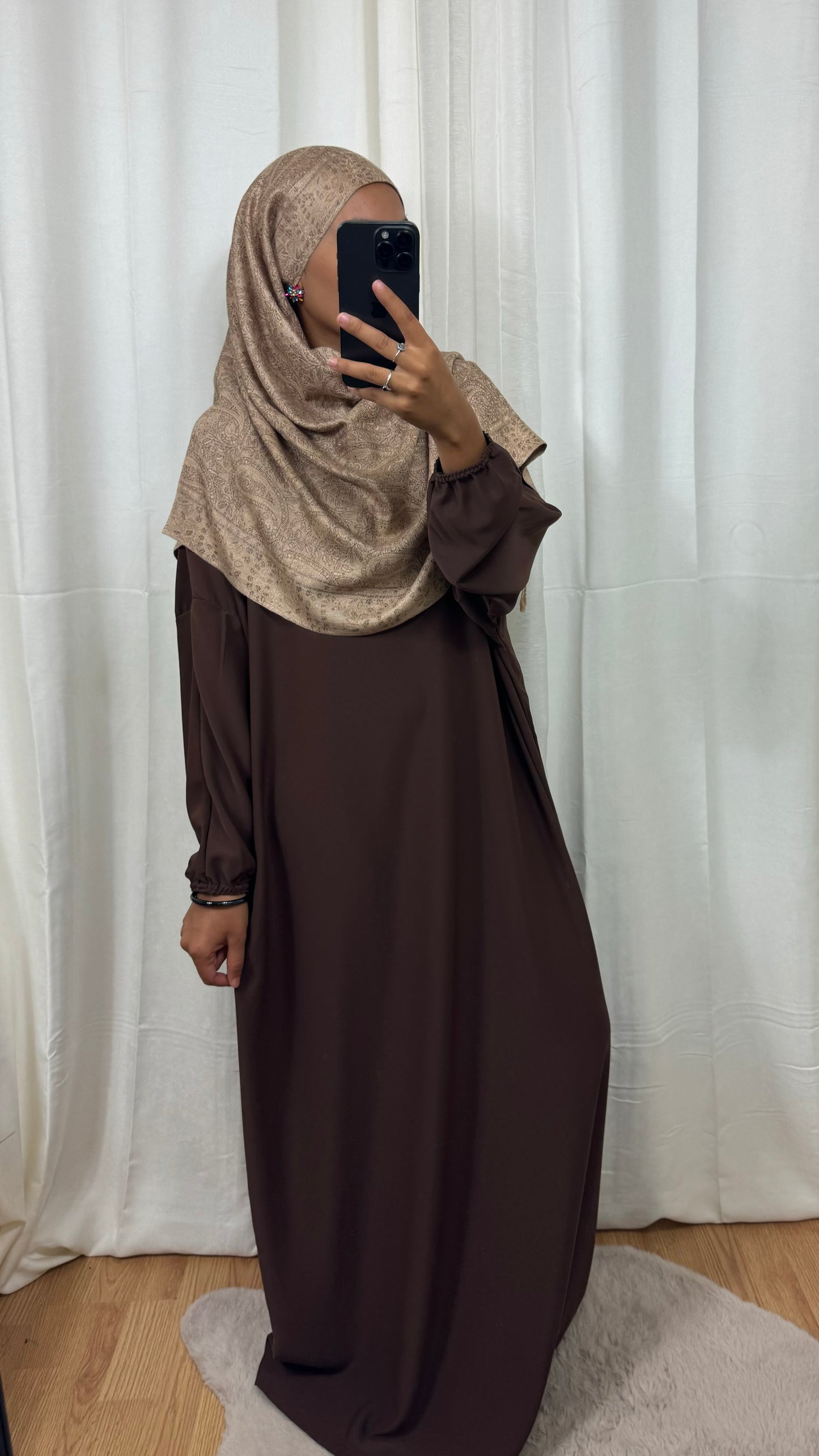 ABAYA BASIC - CHOCOLAT