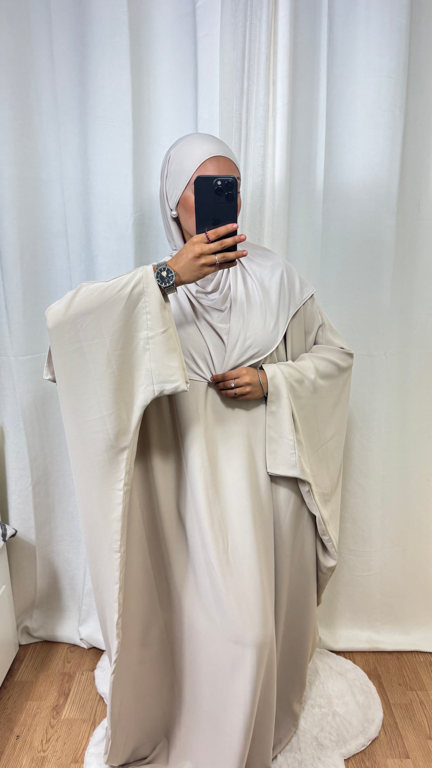 ABAYA SAOUDIENNE ELEGANCE - BEIGE
