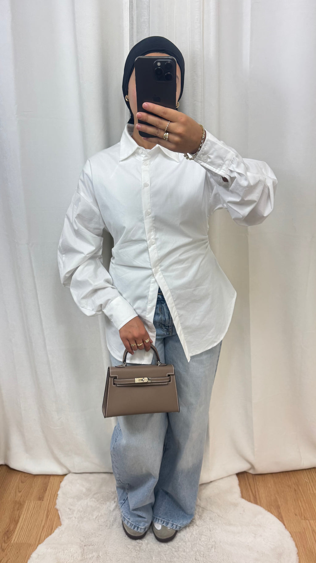 CHEMISE CINTRÉE - BLANCHE