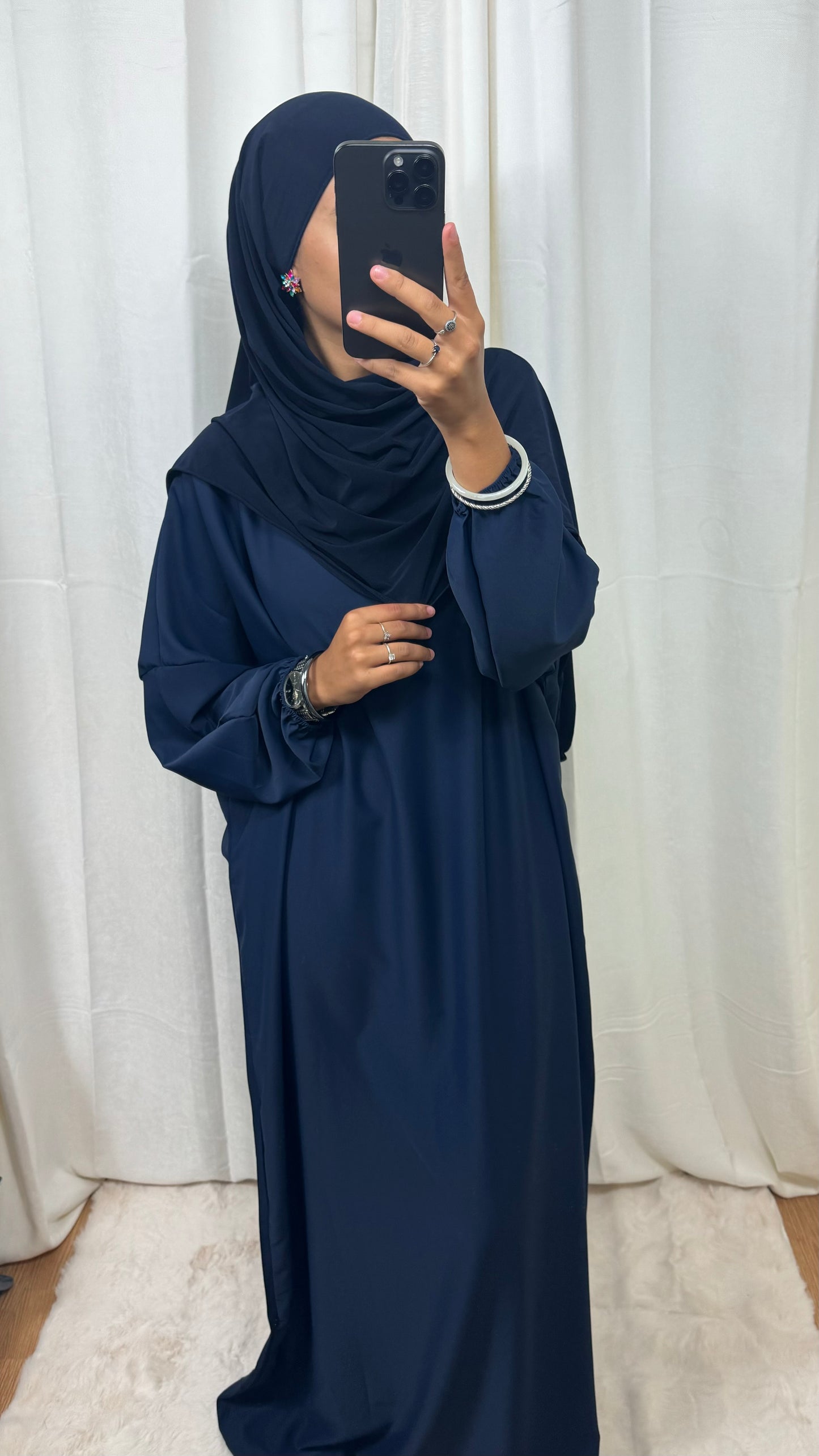 ABAYA BASIC - BLEU MARINE