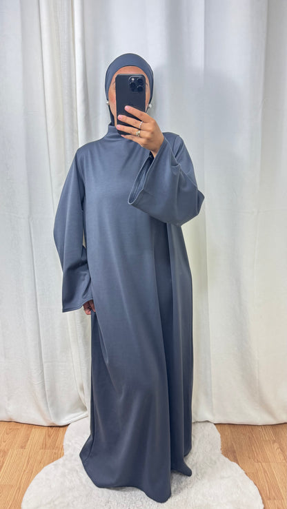 ABAYA HIVER - GRIS ANTHRACITE