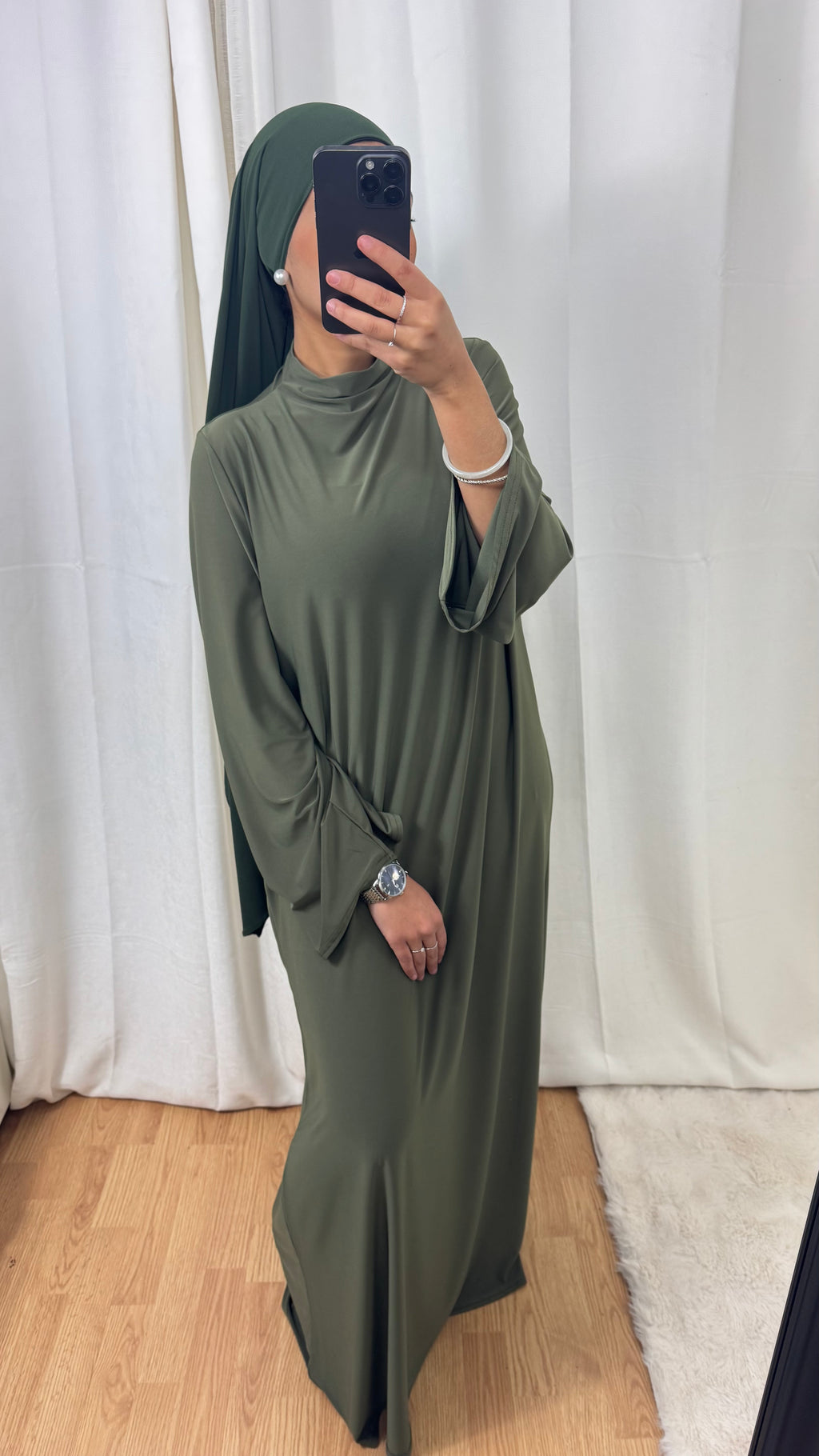 ABAYA JERSEY PREMIUM DE LUXE - KAKI