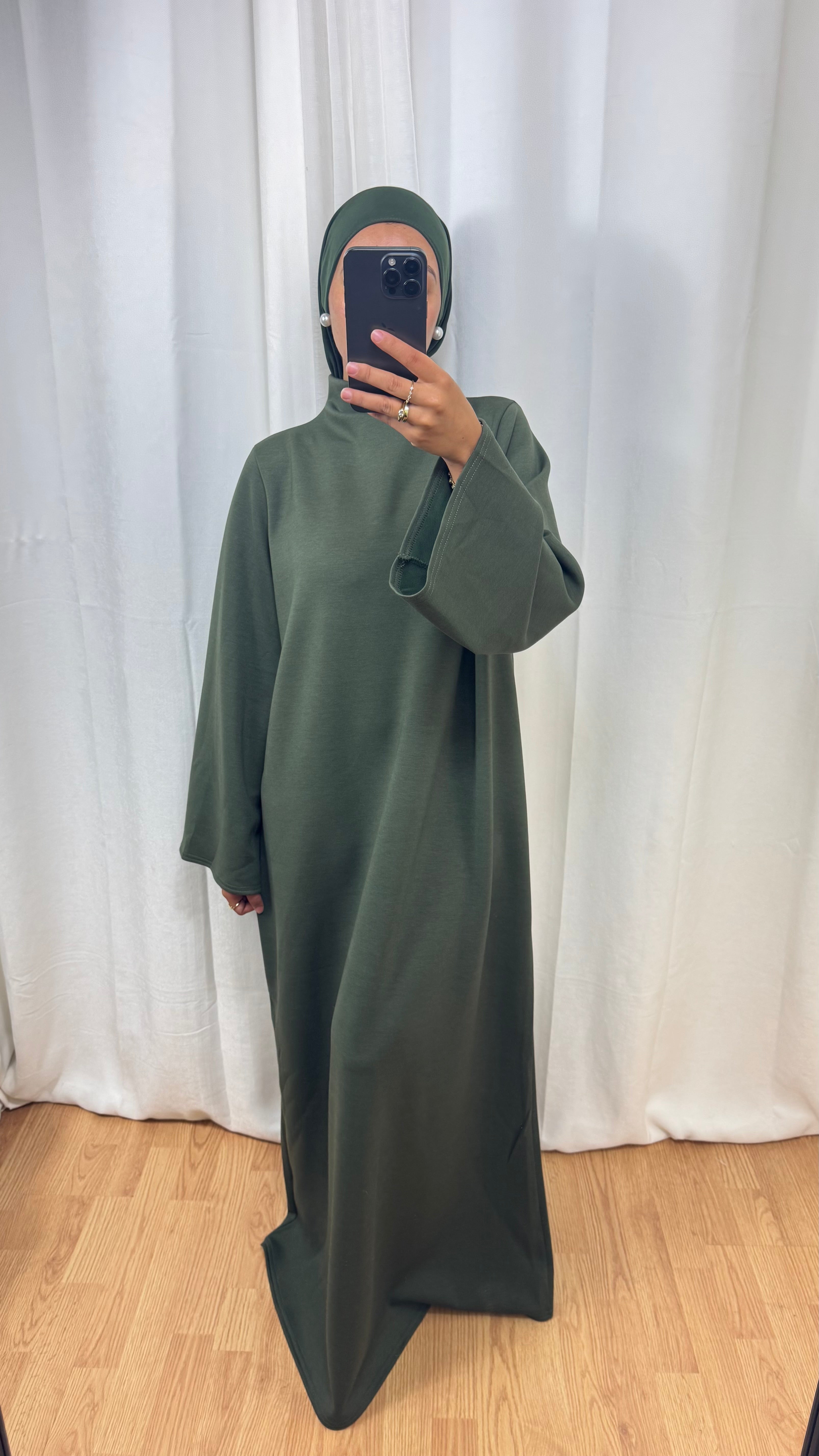ABAYA HIVER -KAKI