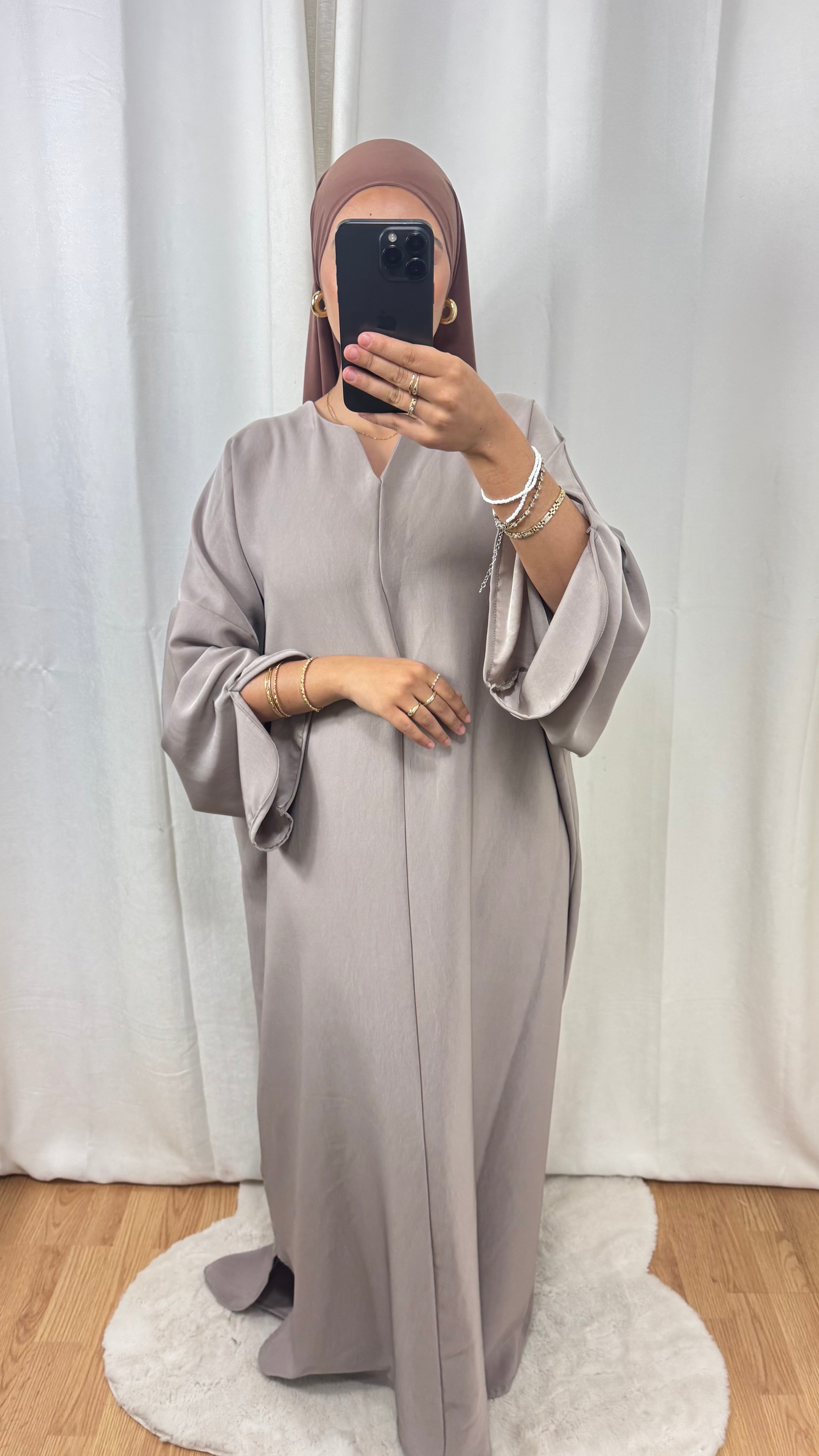 ABAYA DISTINGUÉE - TAUPE