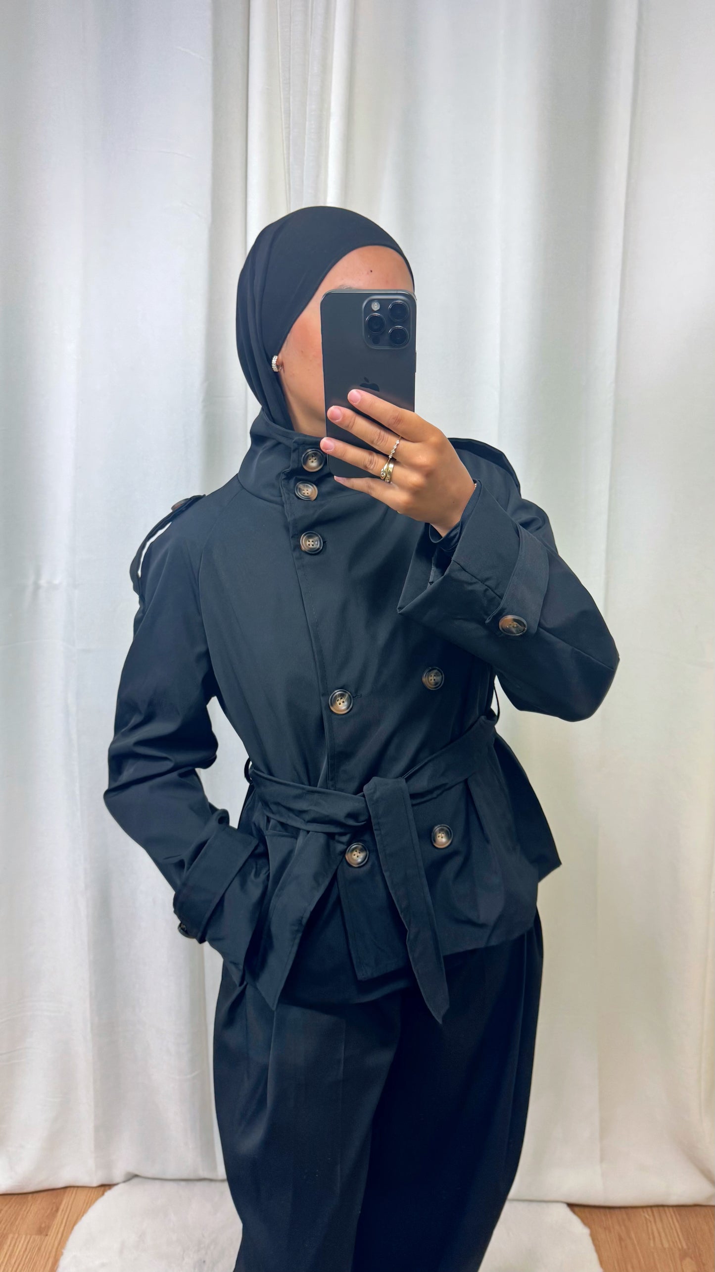 TRENCH COURT - NOIR
