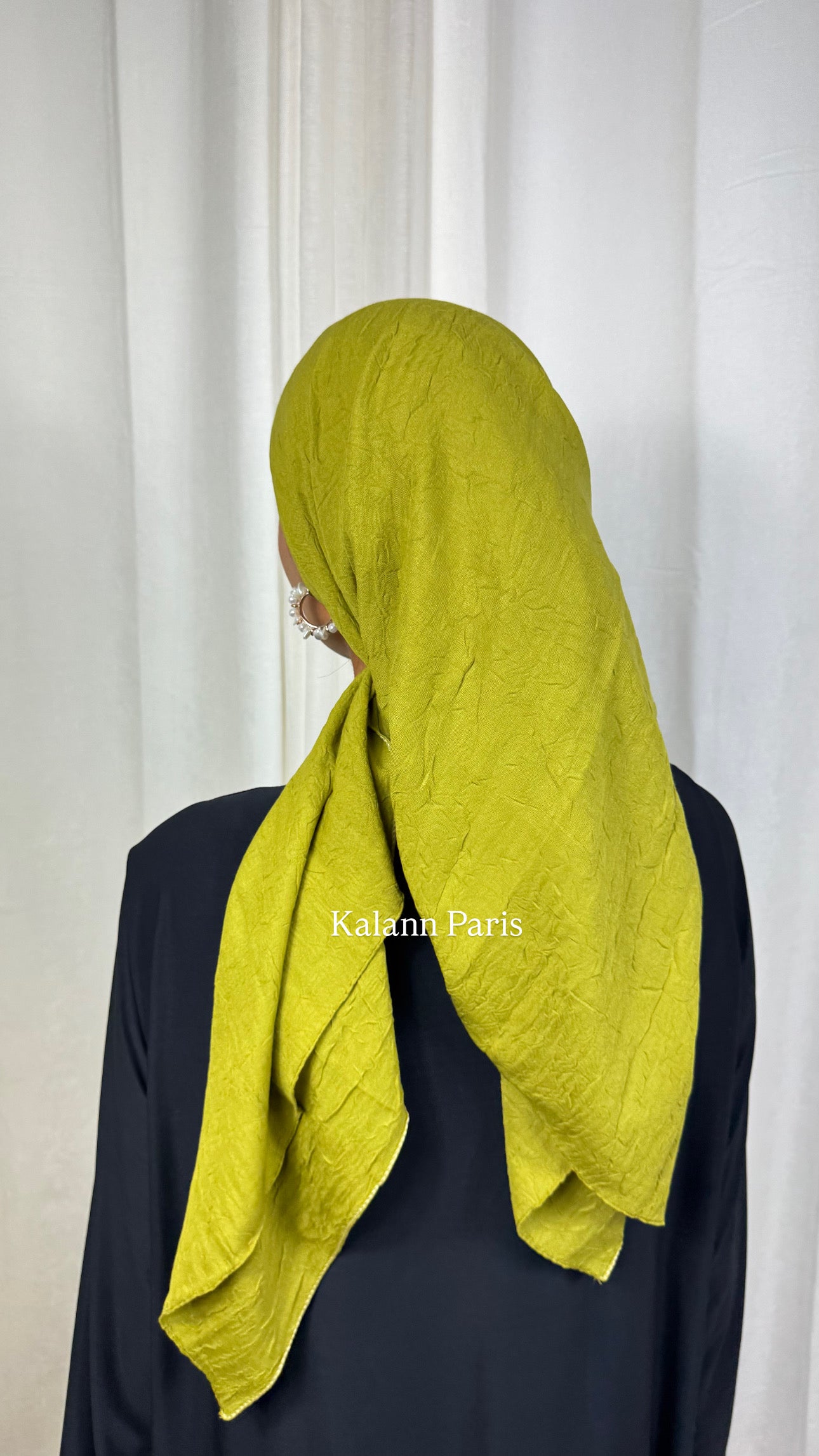 CARRÉ COTON BAMBOO - OLIVE