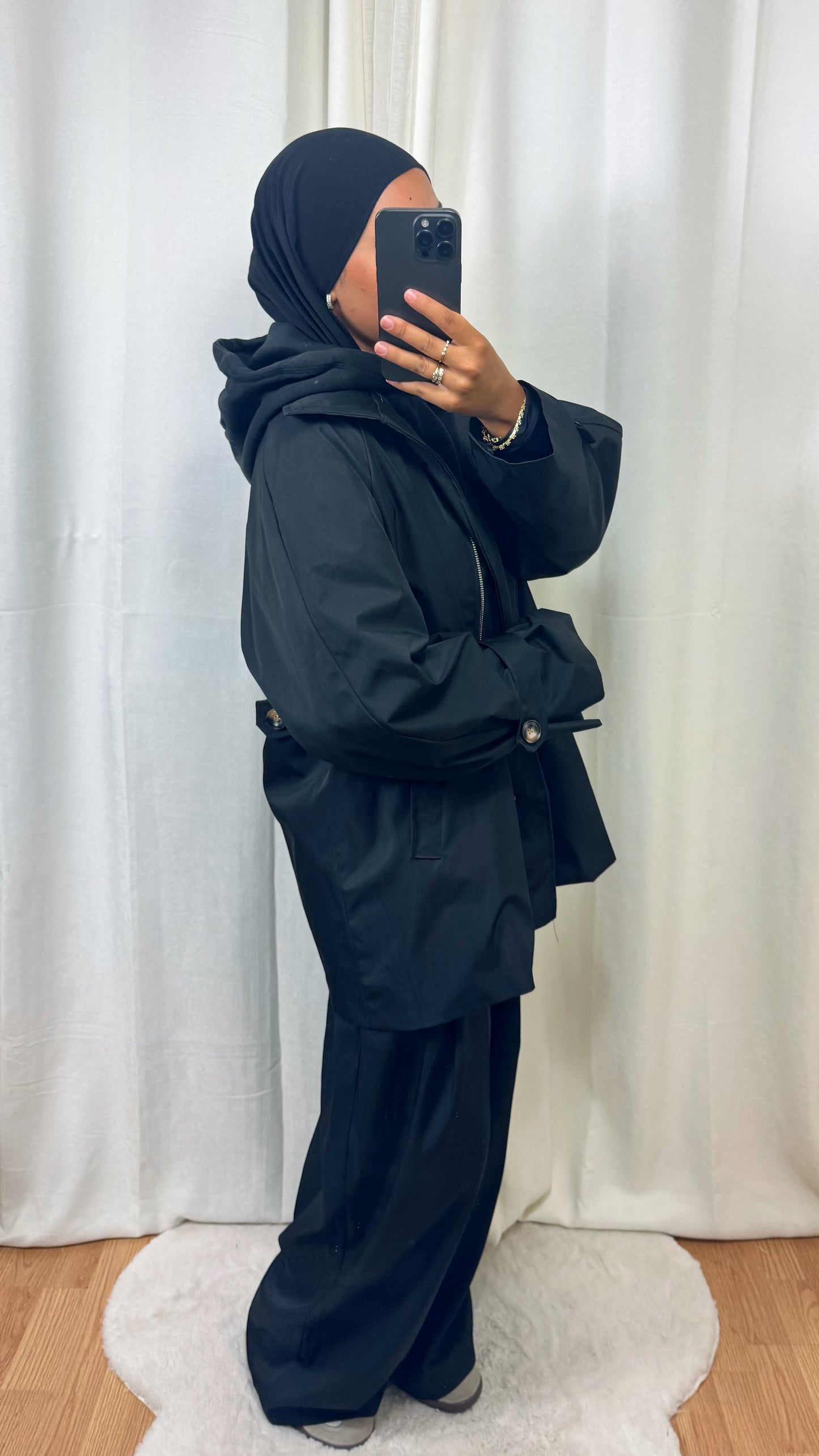 TRENCH OVERSIZE - NOIR