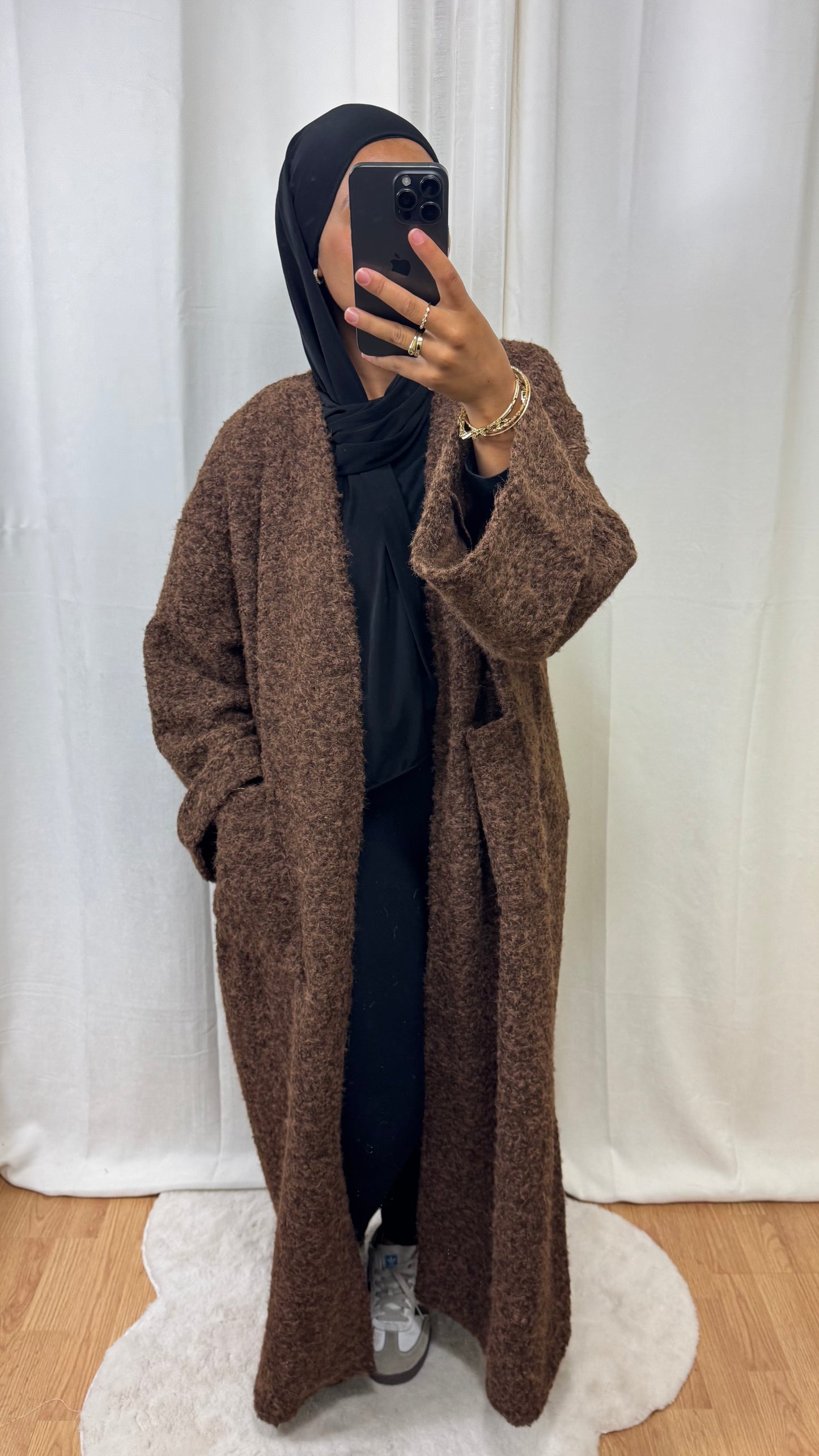 MANTEAU ANNAËL - MARRON