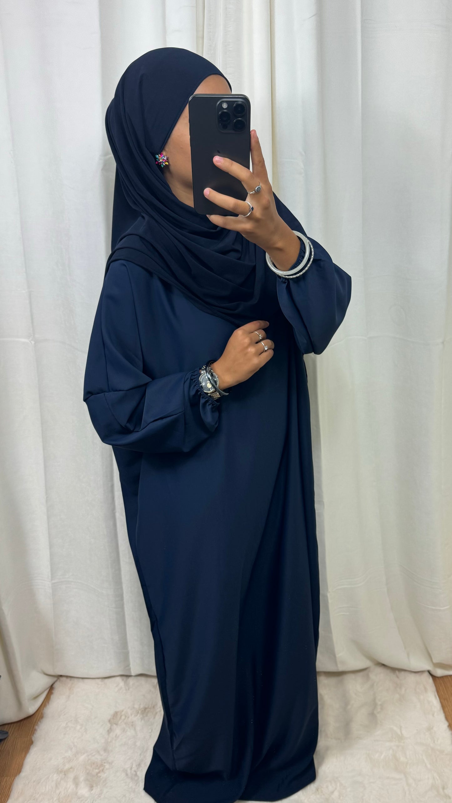 ABAYA BASIC - BLEU MARINE