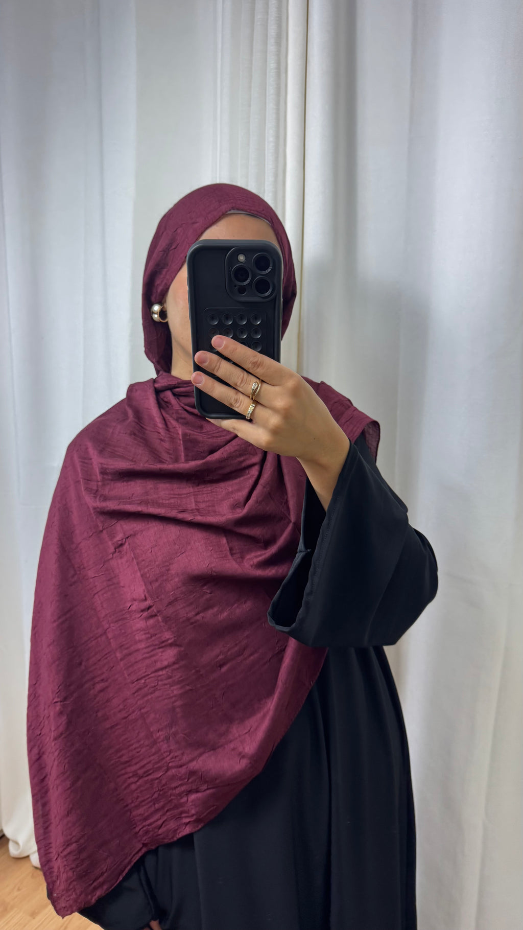 HIJAB COTON BAMBOO - CHERRY