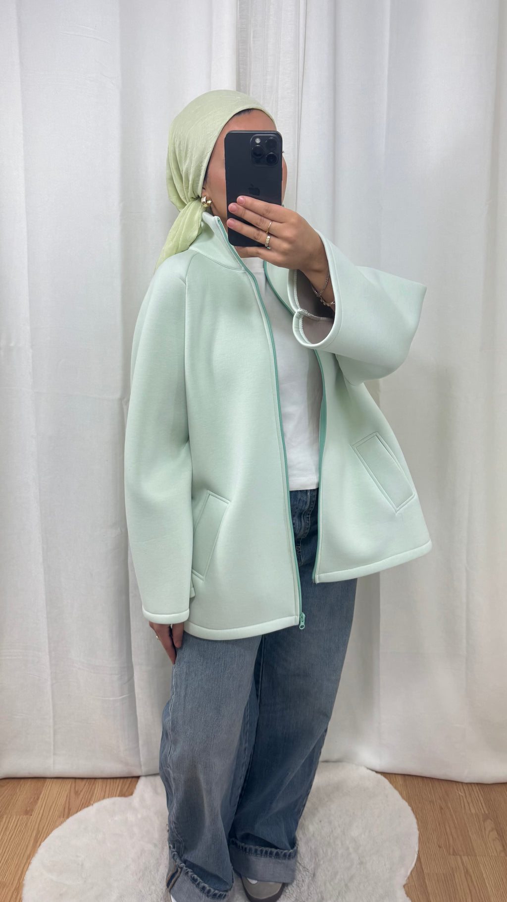 CARDIGAN LONG - VERT D’EAU