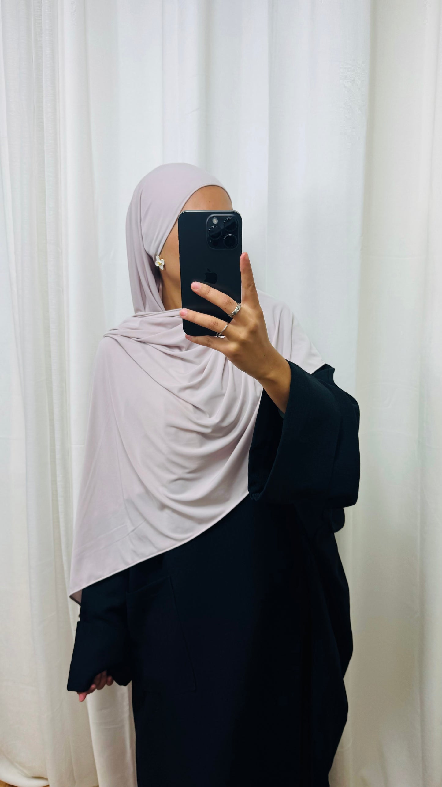 HIJAB JERSEY PREMIUM - ROSE POUDRÉ