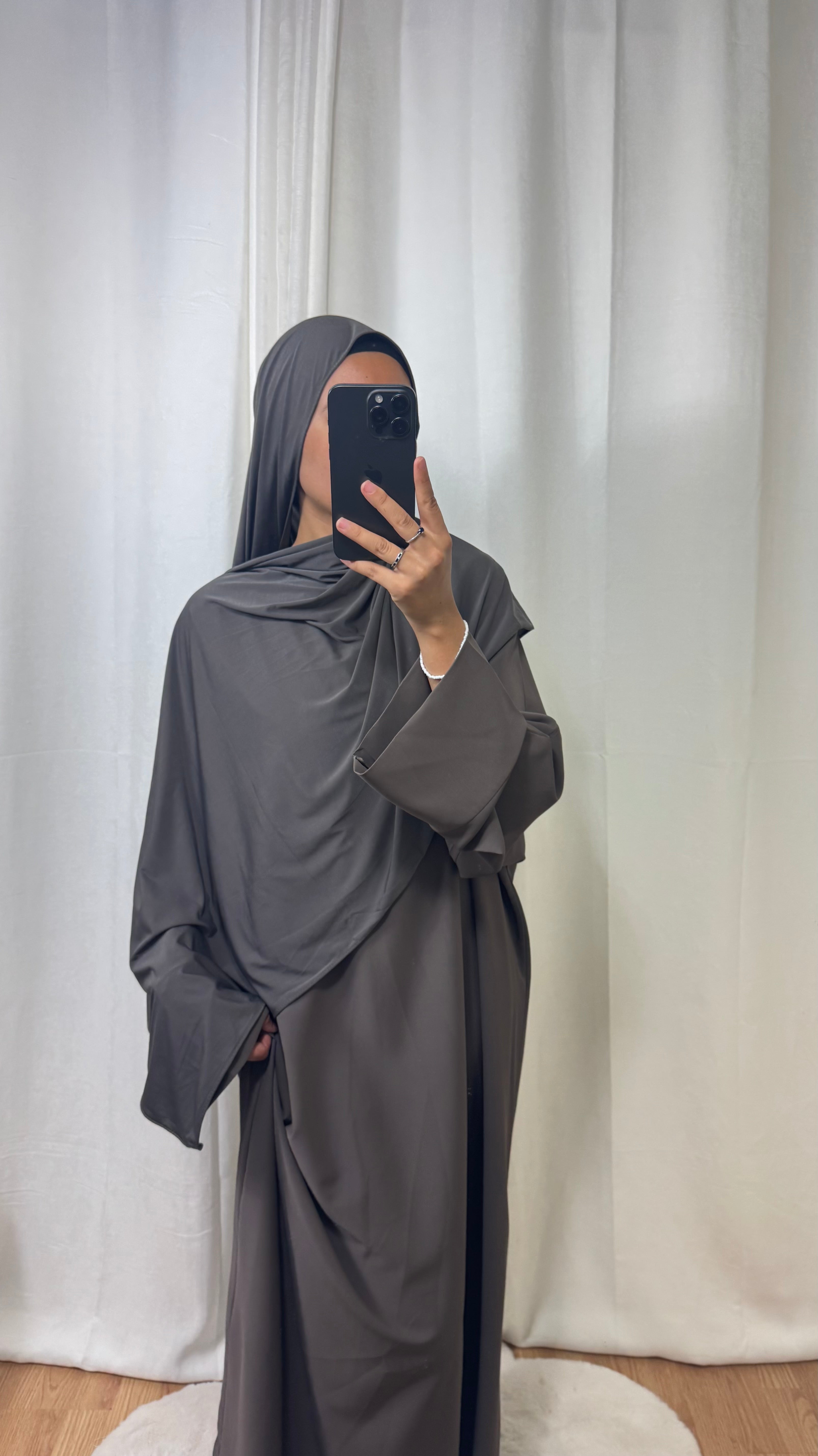 HIJAB JERSEY PREMIUM  - TAUPE