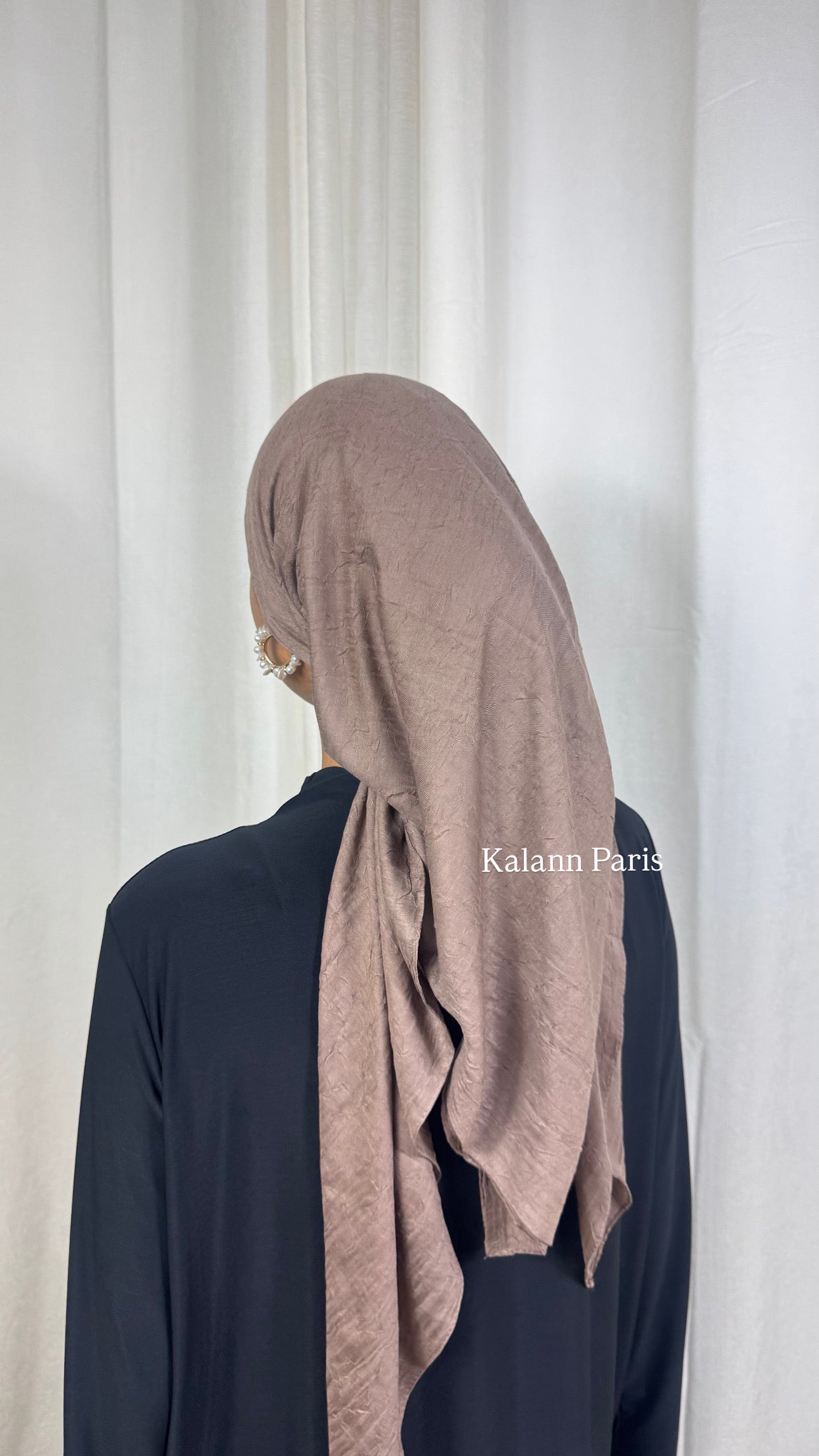 CARRÉ COTON BAMBOO - TAUPE