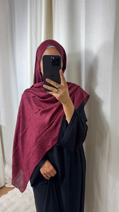 HIJAB COTON BAMBOO - BORDEAUX
