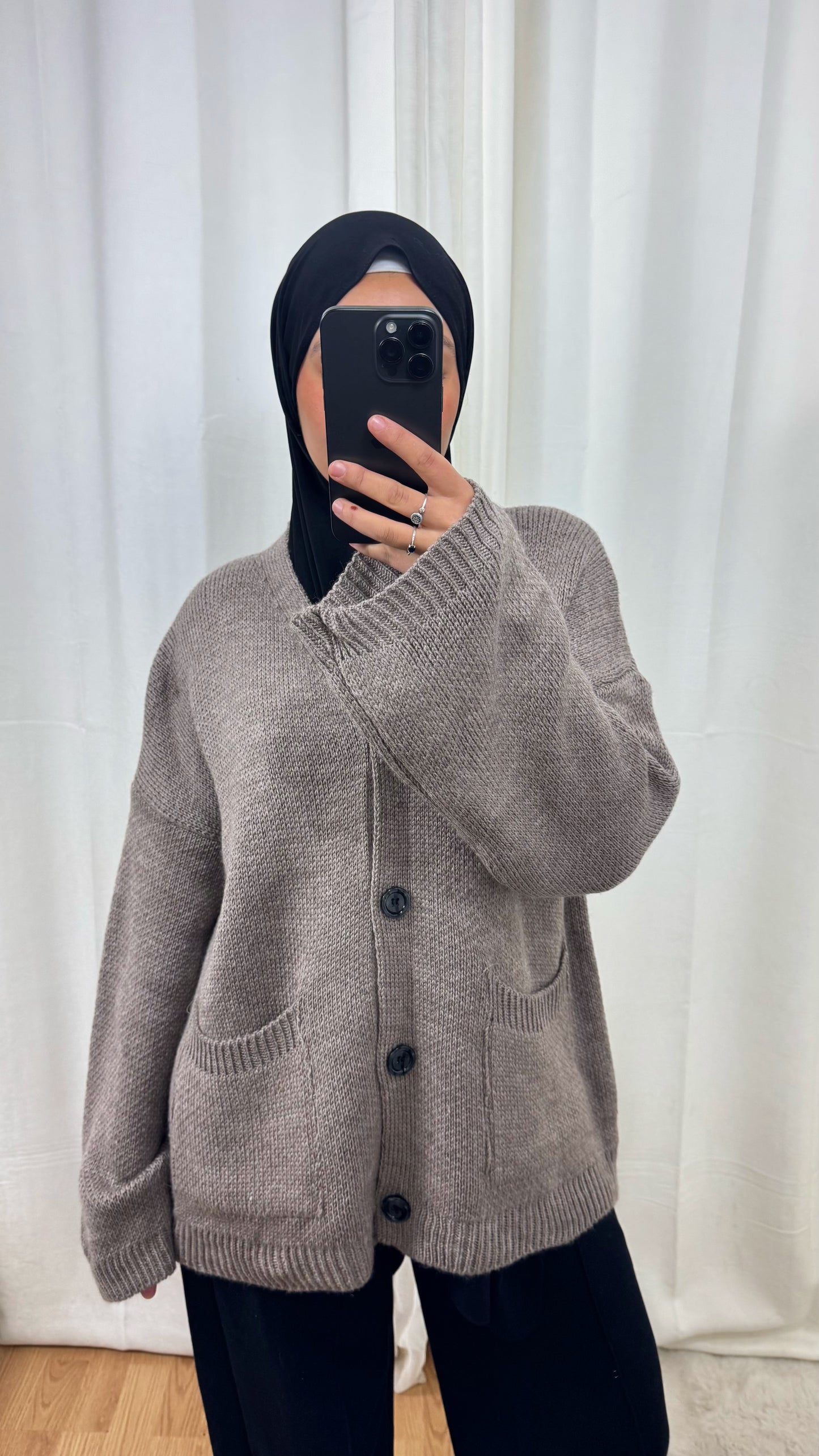 CARDIGAN TANINA - TAUPE