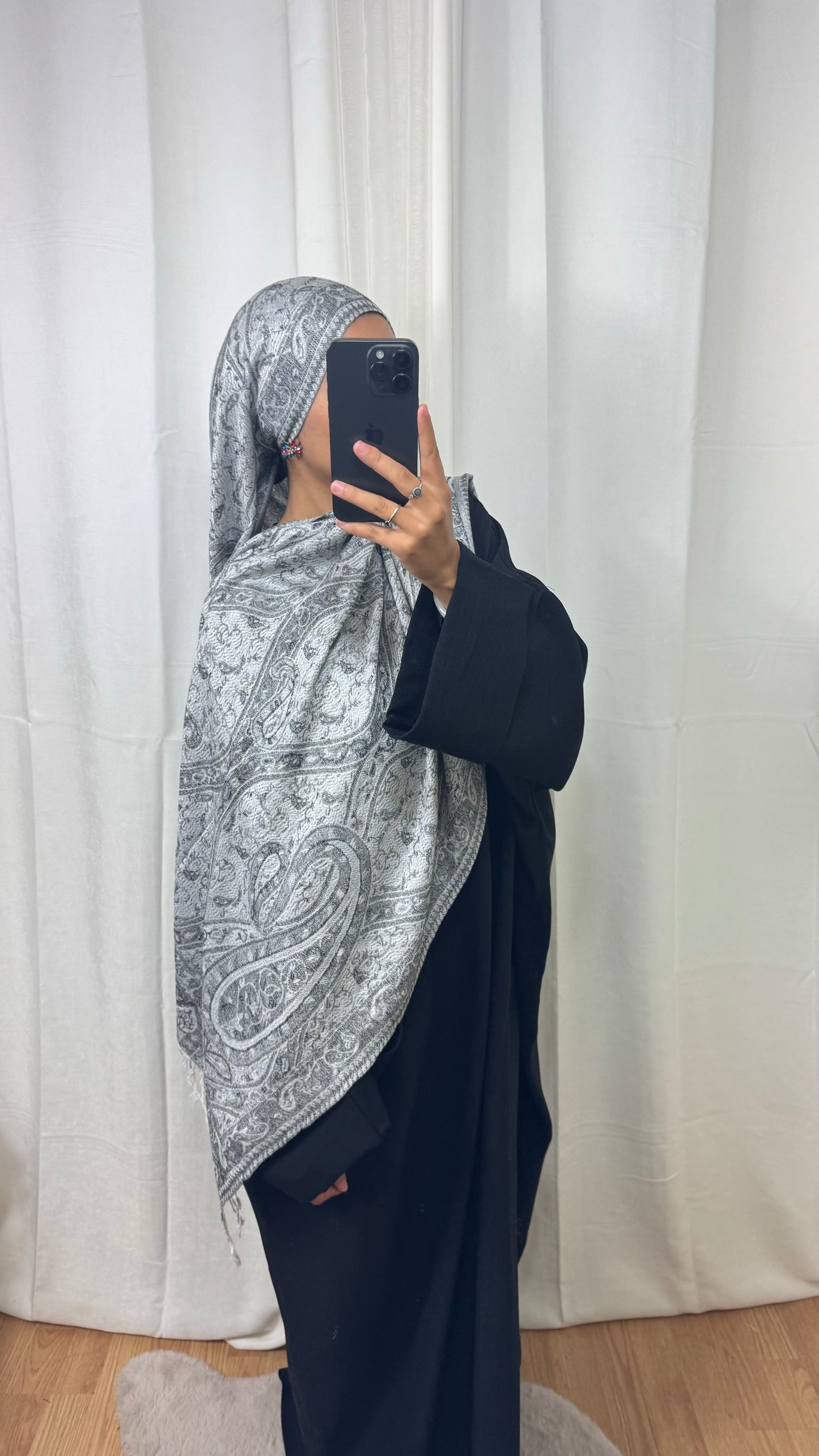 PASHMINA - NOALIE - GRIS CLAIR