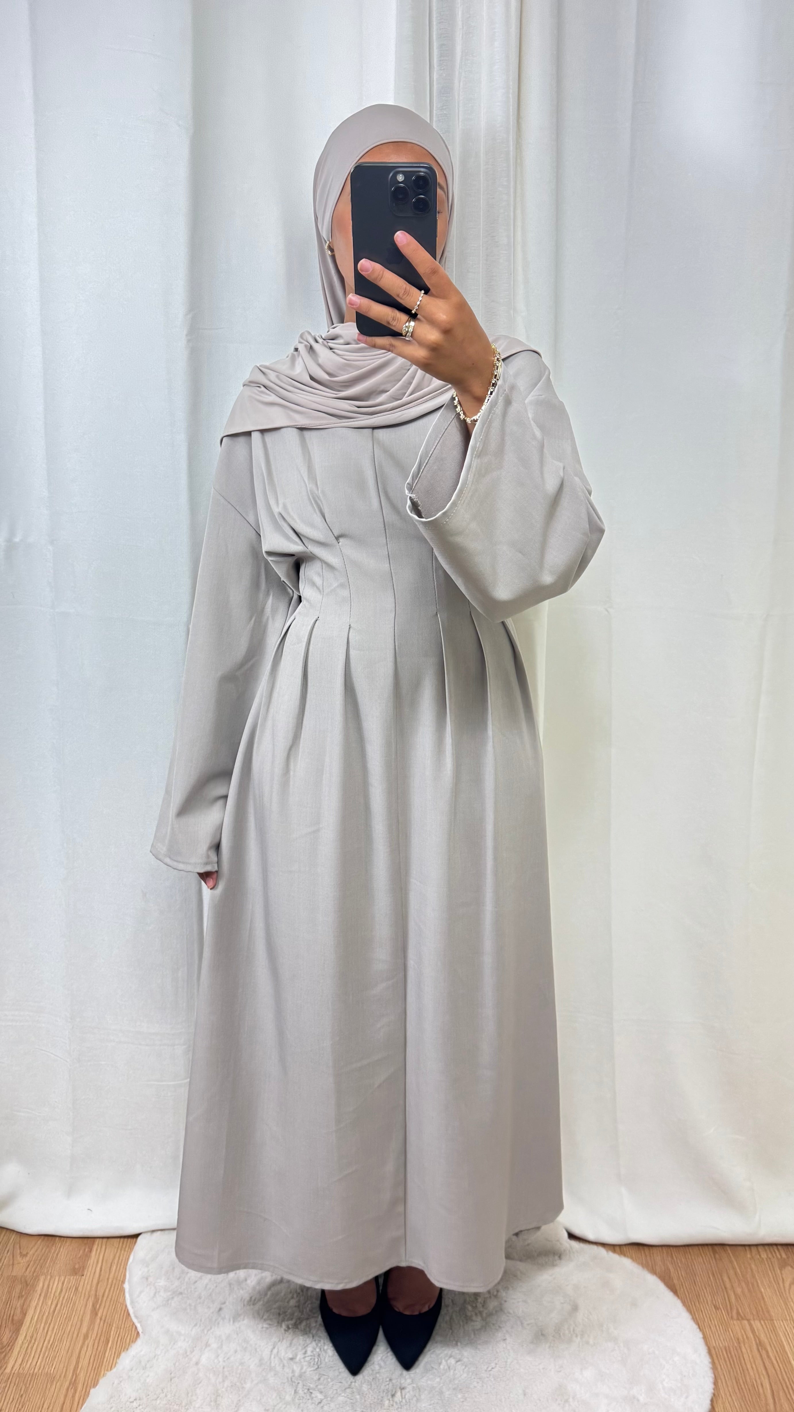 ROBE CINTRÉE - BEIGE
