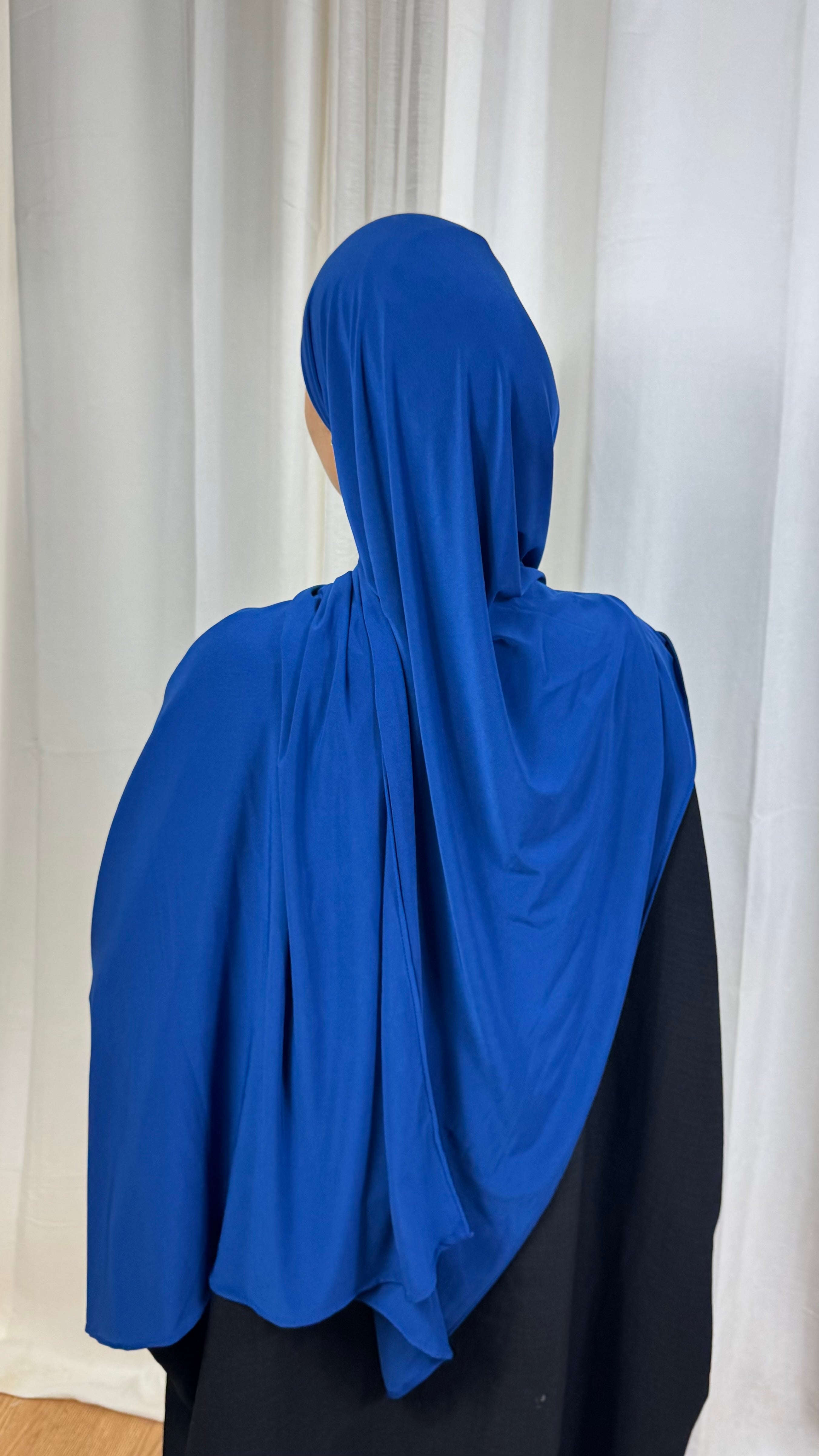 HIJAB JERSEY PREMIUM  - BLEU ROI