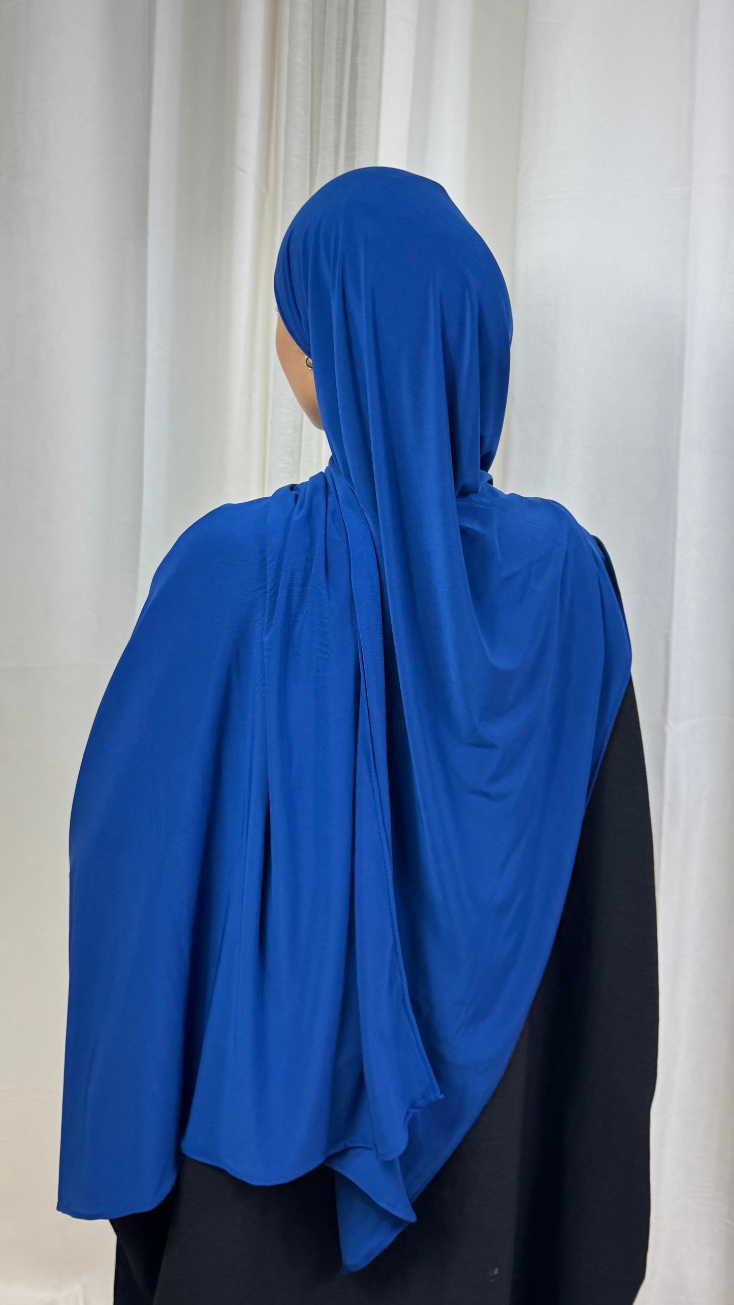 HIJAB JERSEY PREMIUM  - BLEU ROI