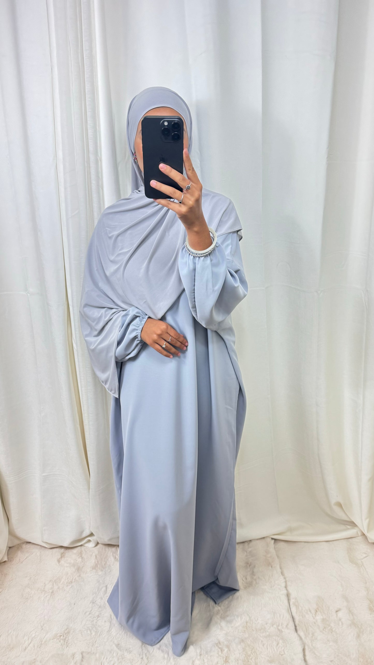 ABAYA BASIC - GRIS CLAIR