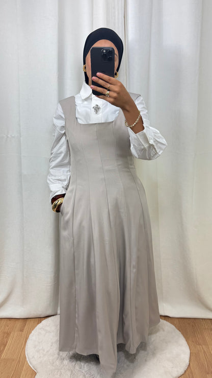 ROBE EMMA - TAUPE