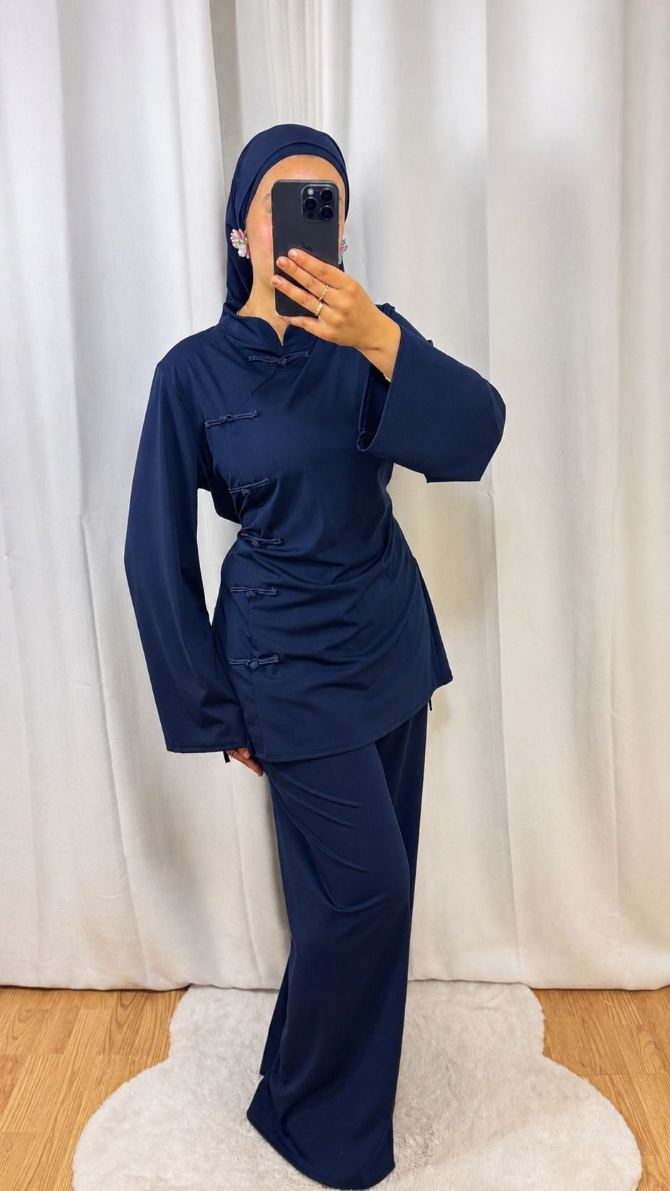 BURKINI SAKURA CINTRÉ - BLEU MARINE