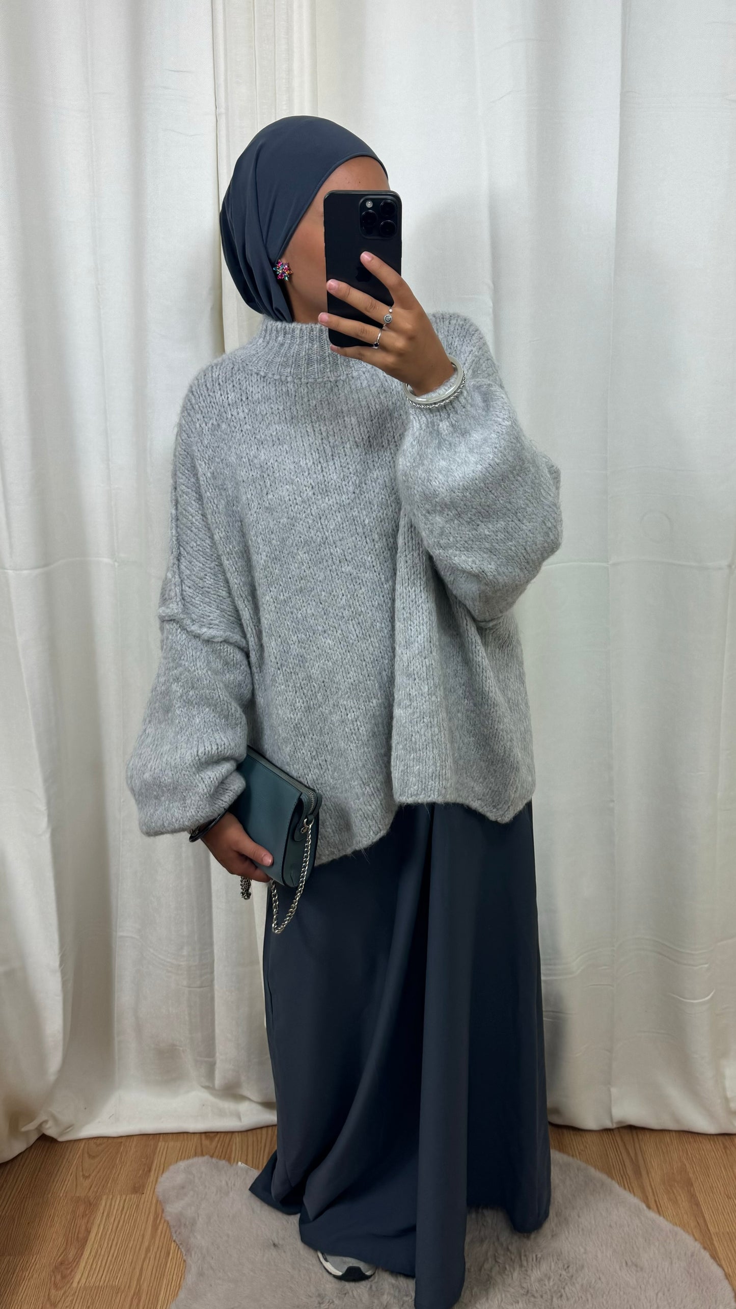 PULL LOLA - GRIS CLAIR