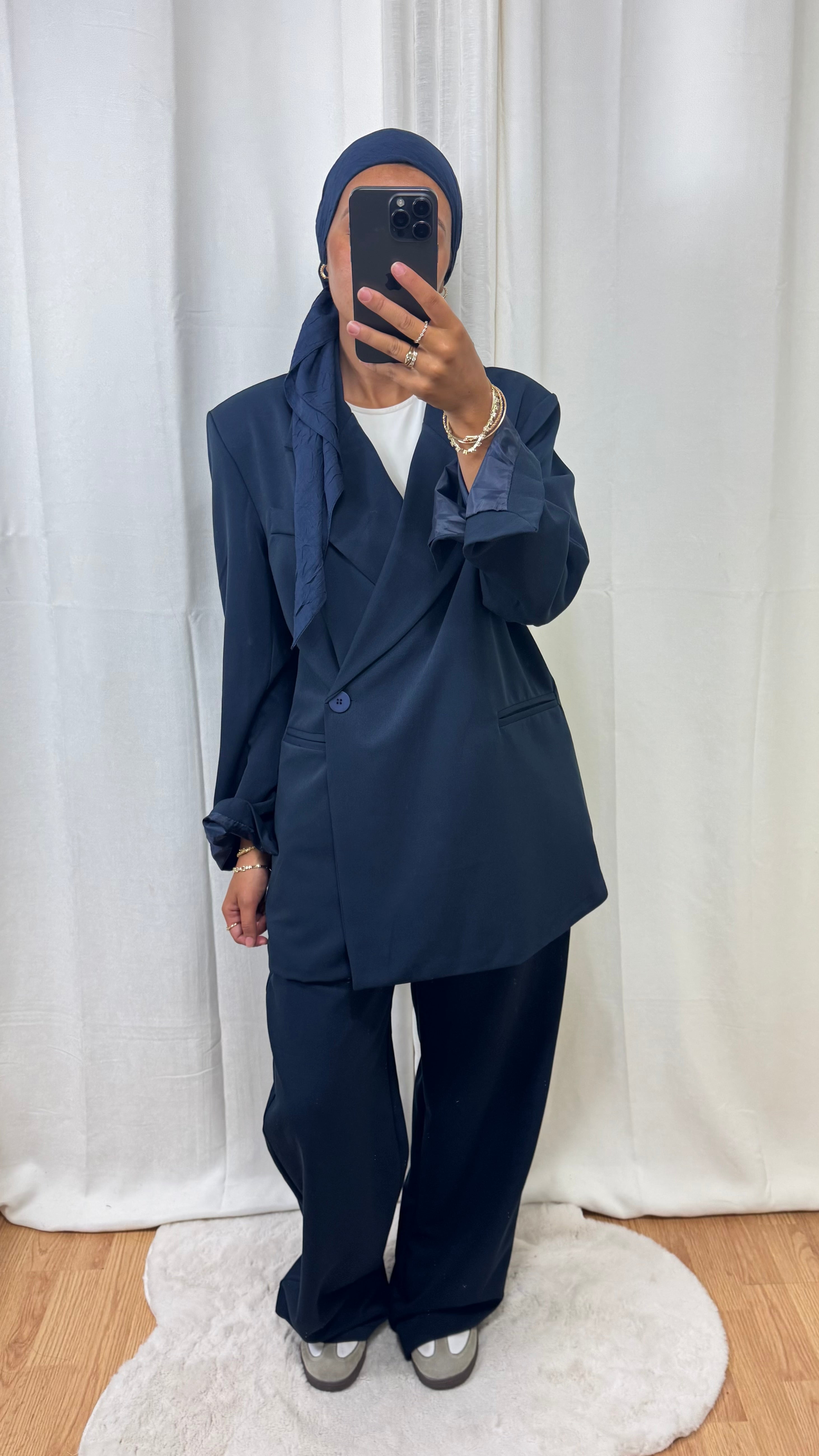 ENSEMBLE BLAZER - BLEU MARINE