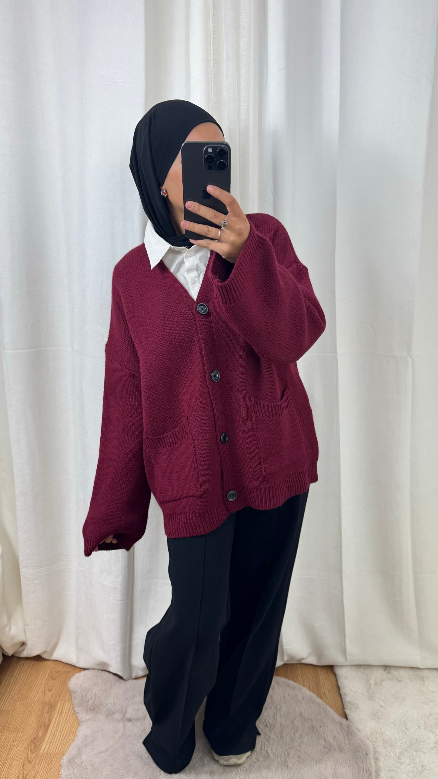 CARDIGAN TANINA - BORDEAUX