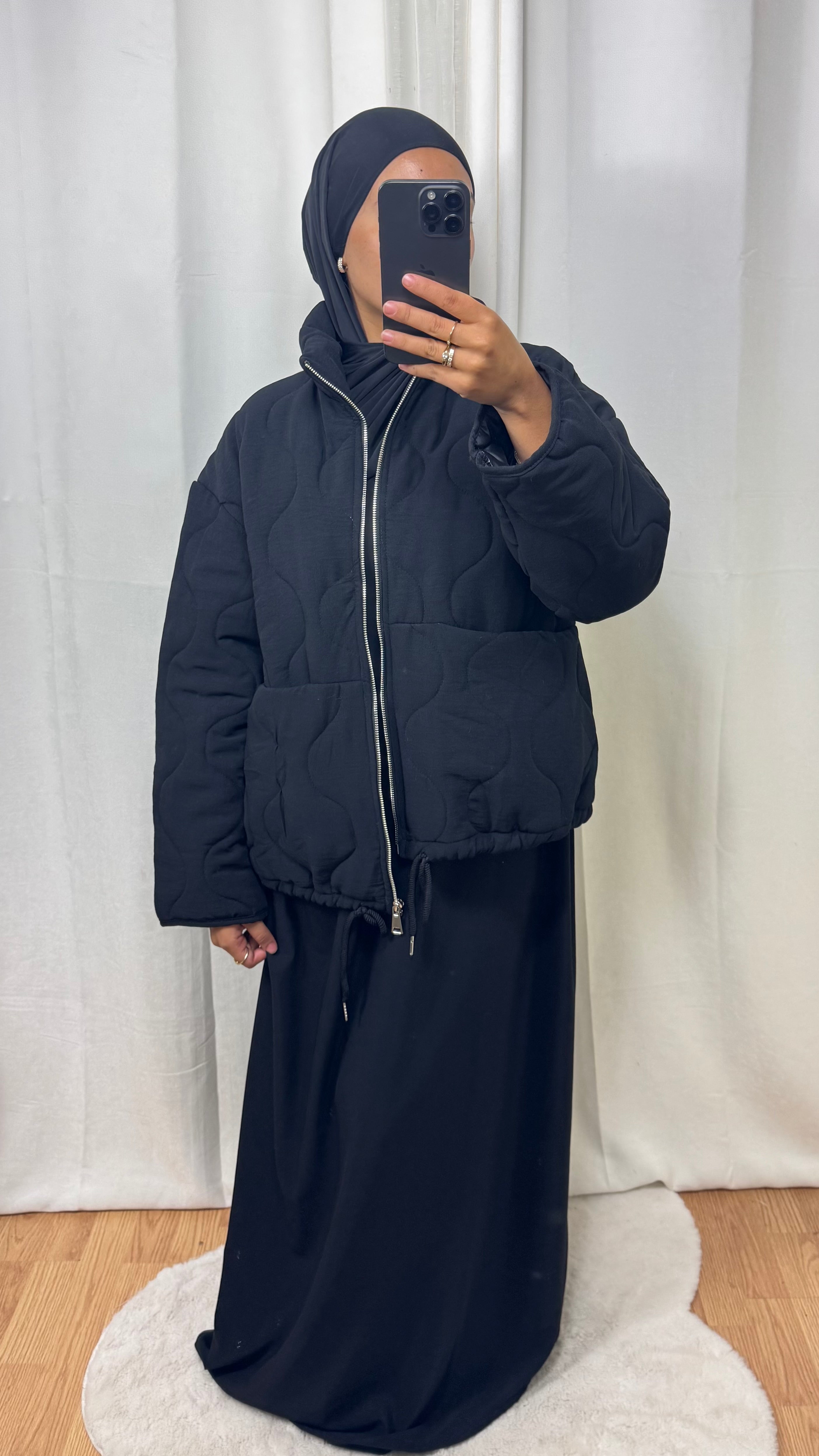 VESTE BOMBERS - NOIR