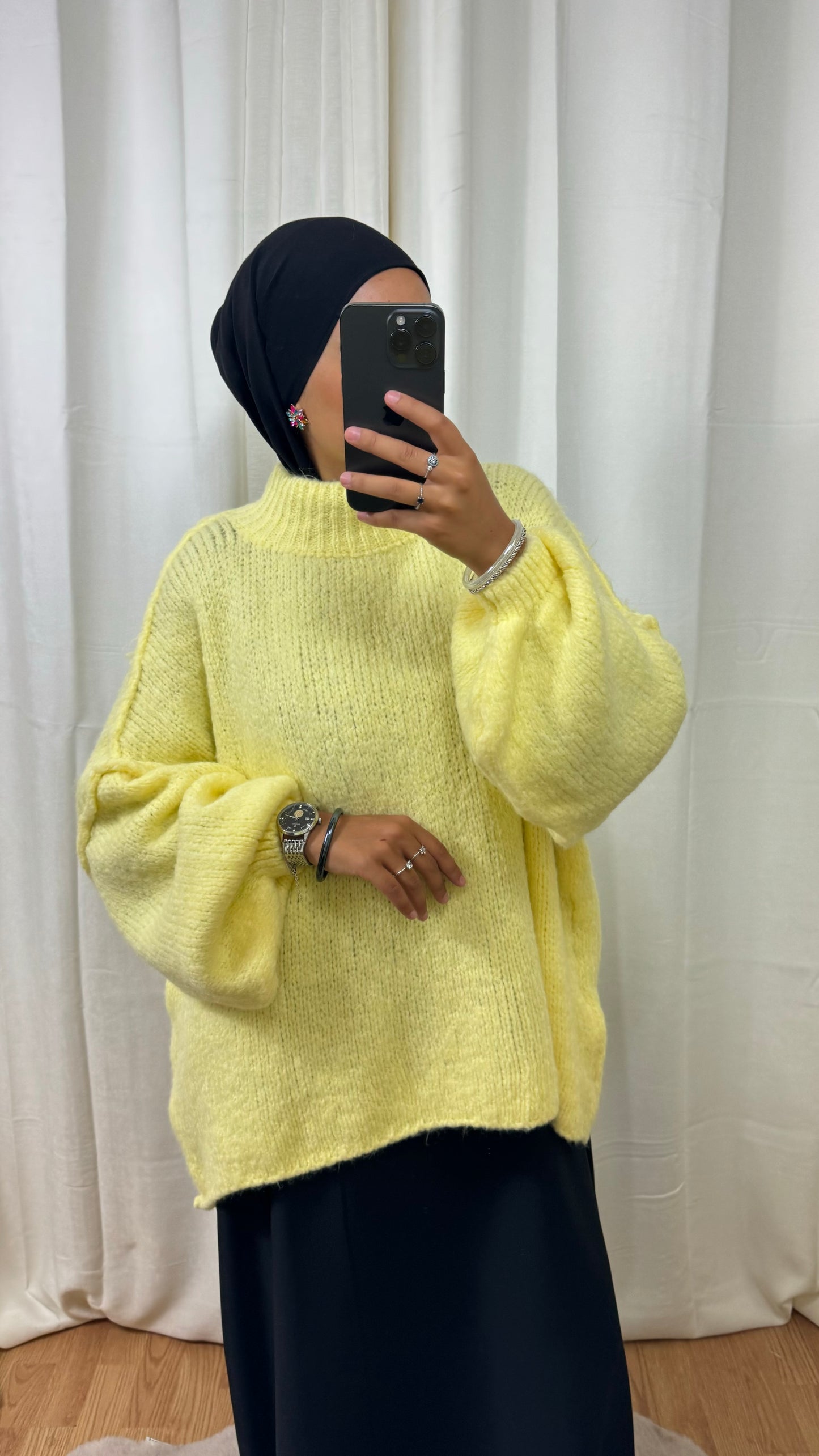 PULL LOLA - JAUNE CITRON