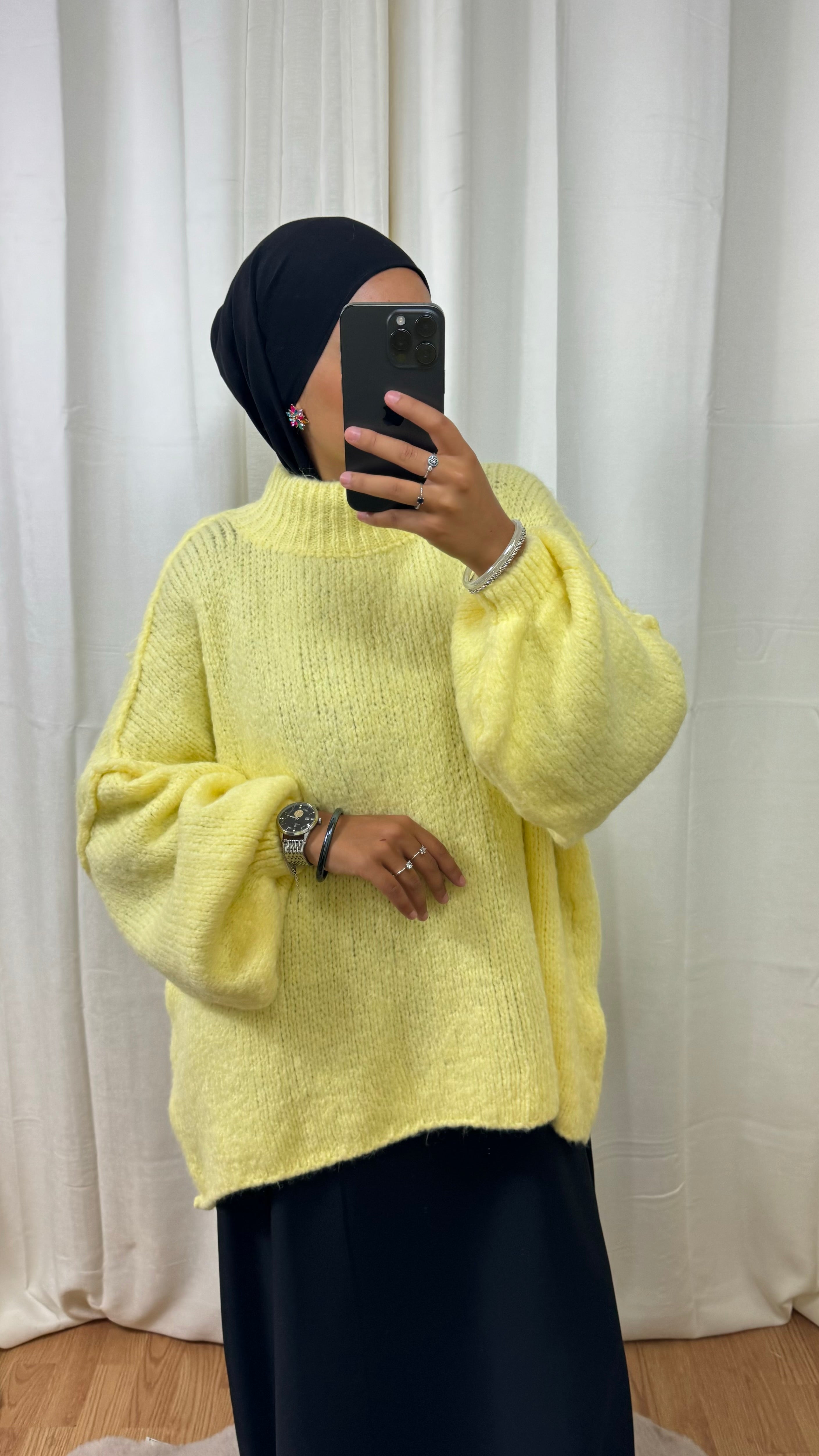 PULL LOLA - JAUNE CITRON