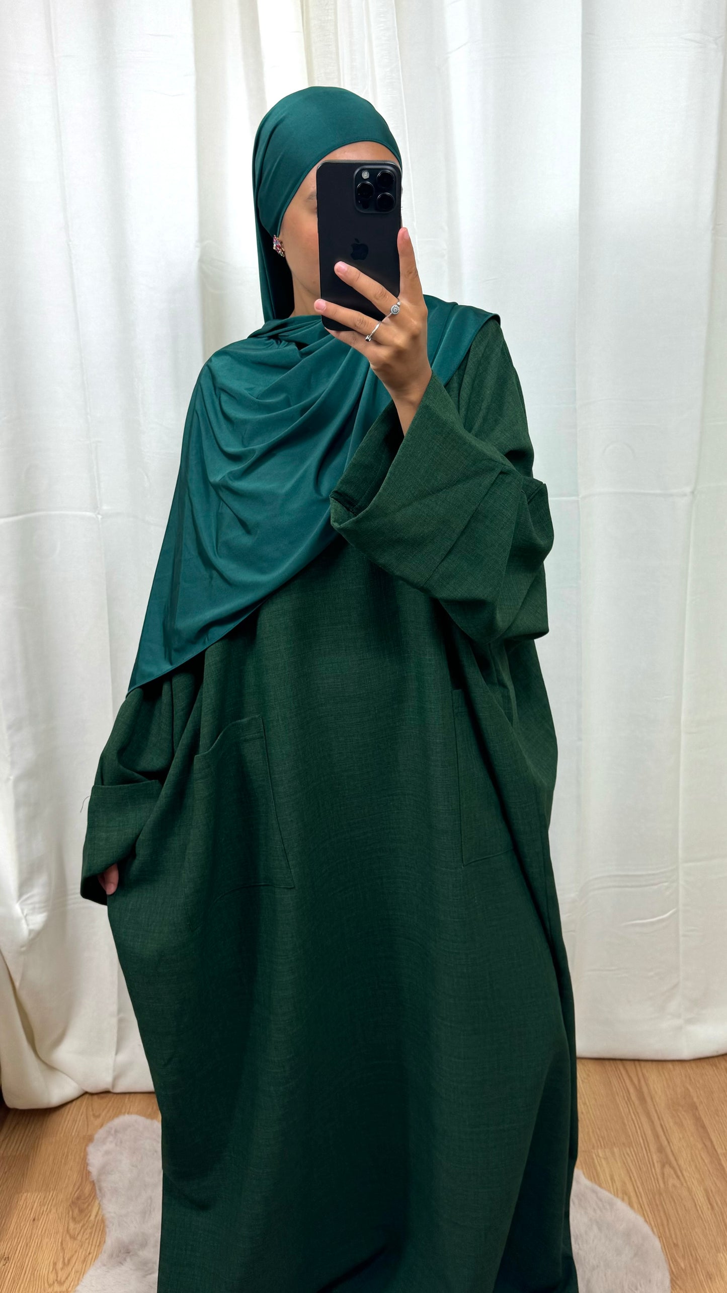 ABAYA AMBRE - VERT BOUTEILLE