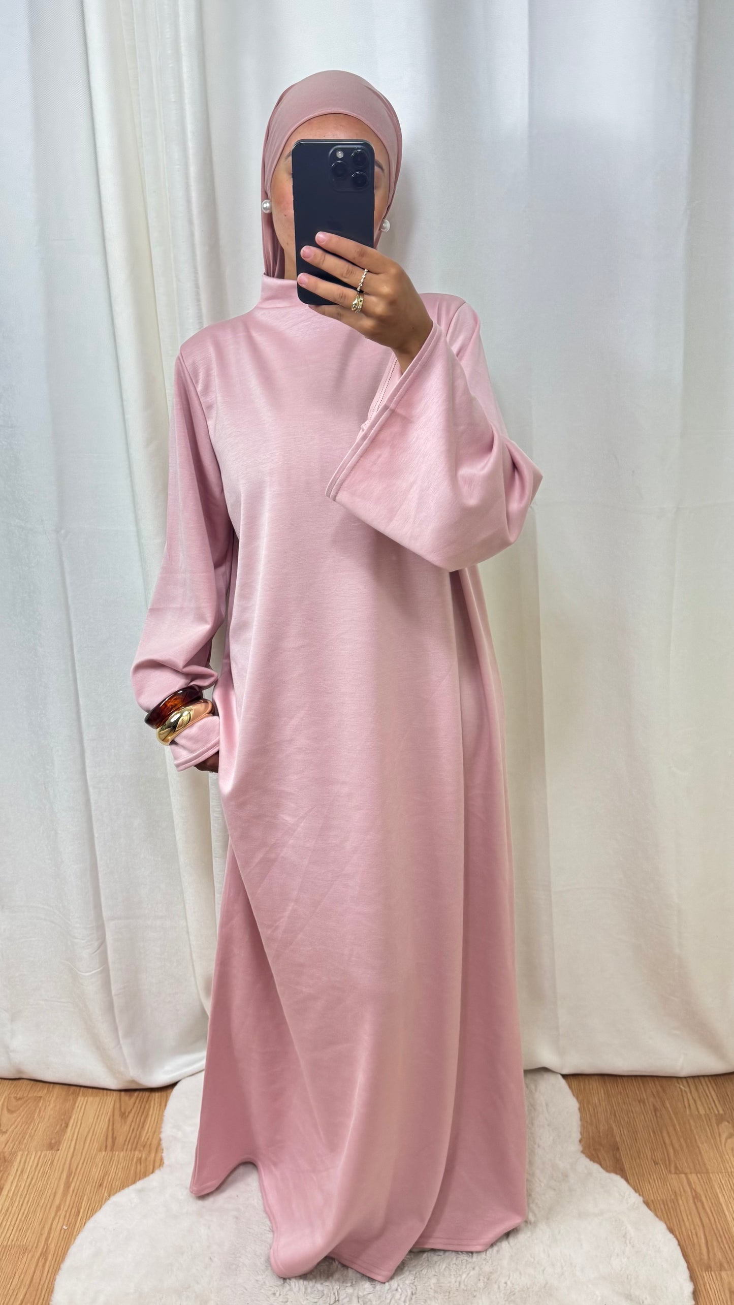 ABAYA HIVER - ROSE