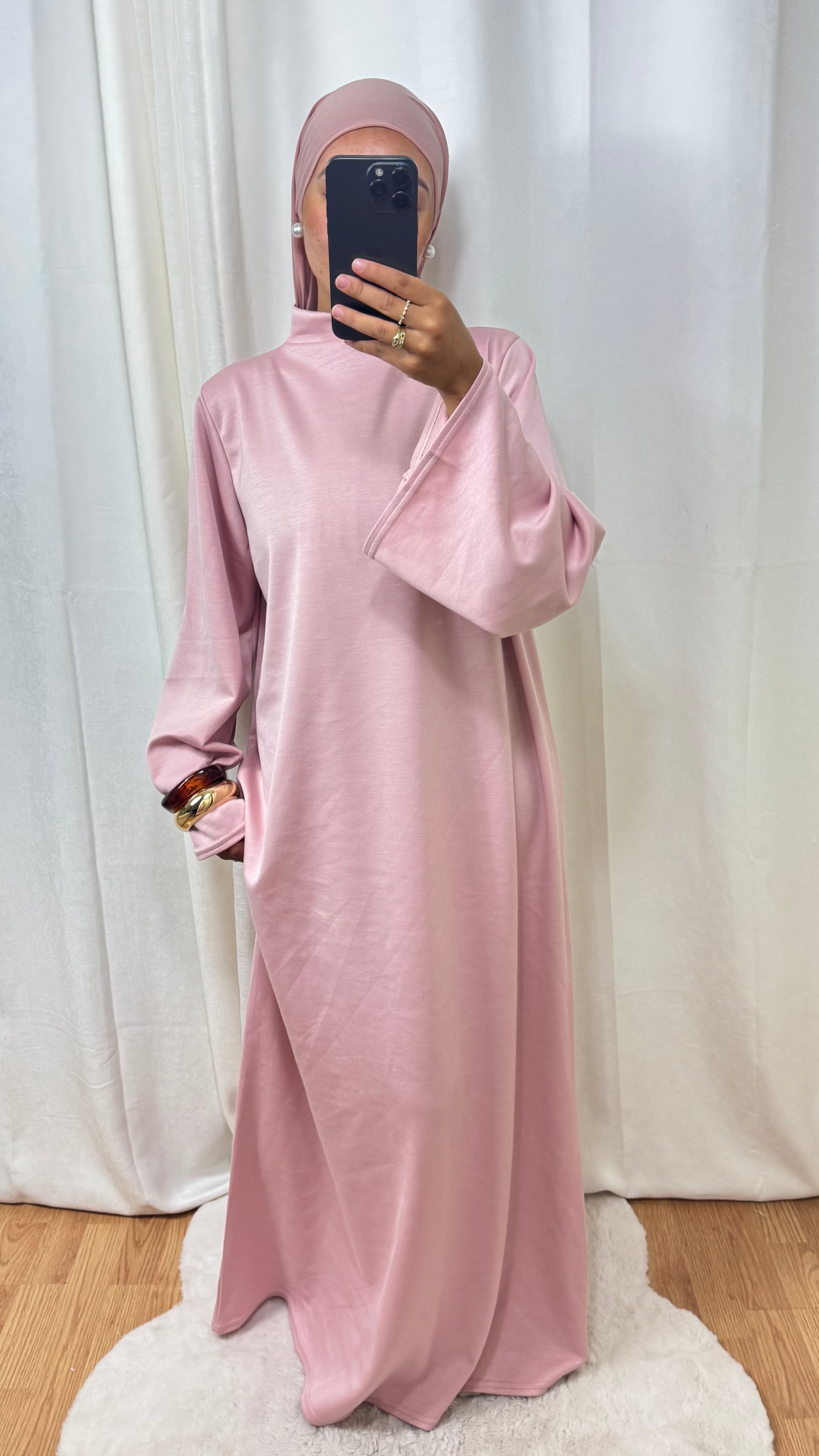 ABAYA HIVER - ROSE