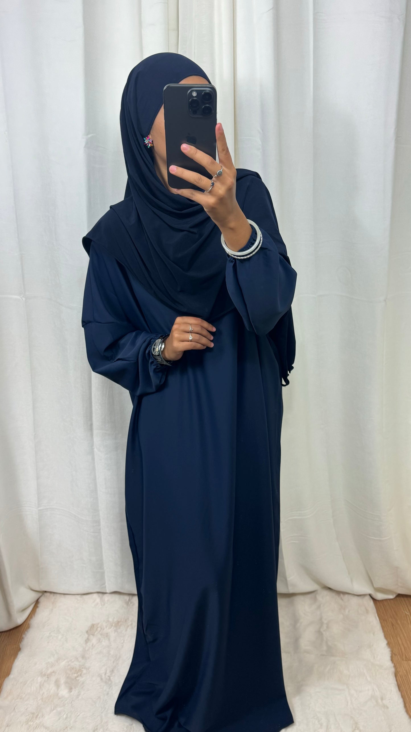 ABAYA BASIC - BLEU MARINE