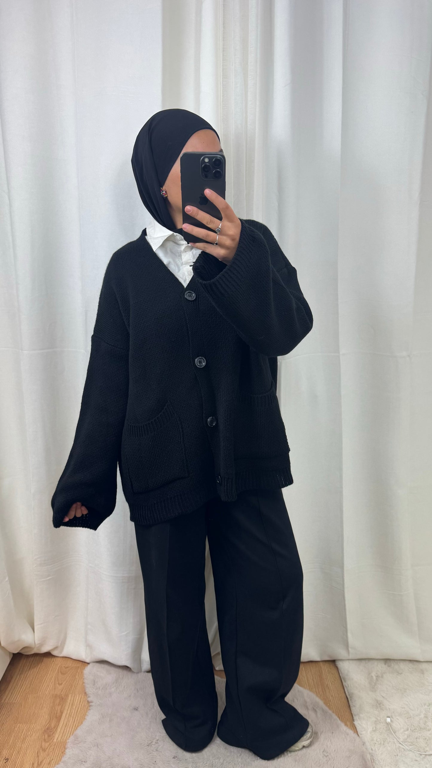 CARDIGAN TANINA - NOIR