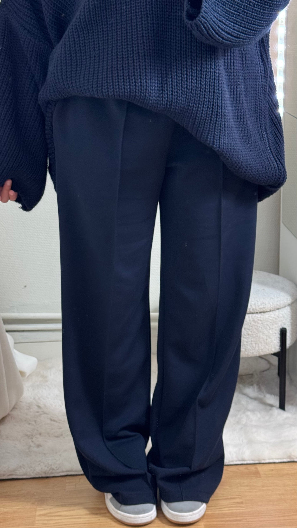 PANTALON BASIC - BLEU MARINE