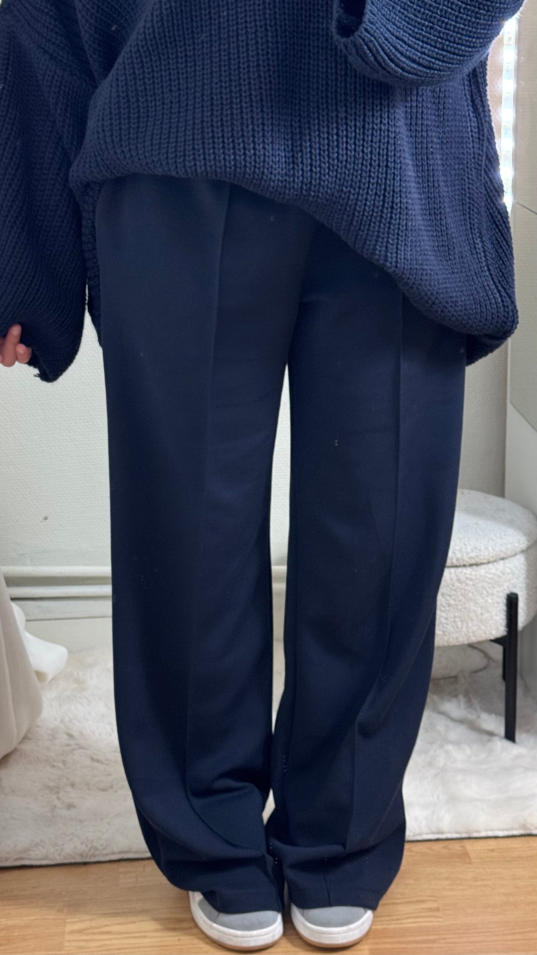 PANTALON BASIC - BLEU MARINE