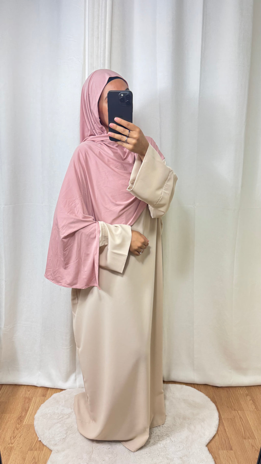 HIJAB JERSEY PREMIUM  - ROSE