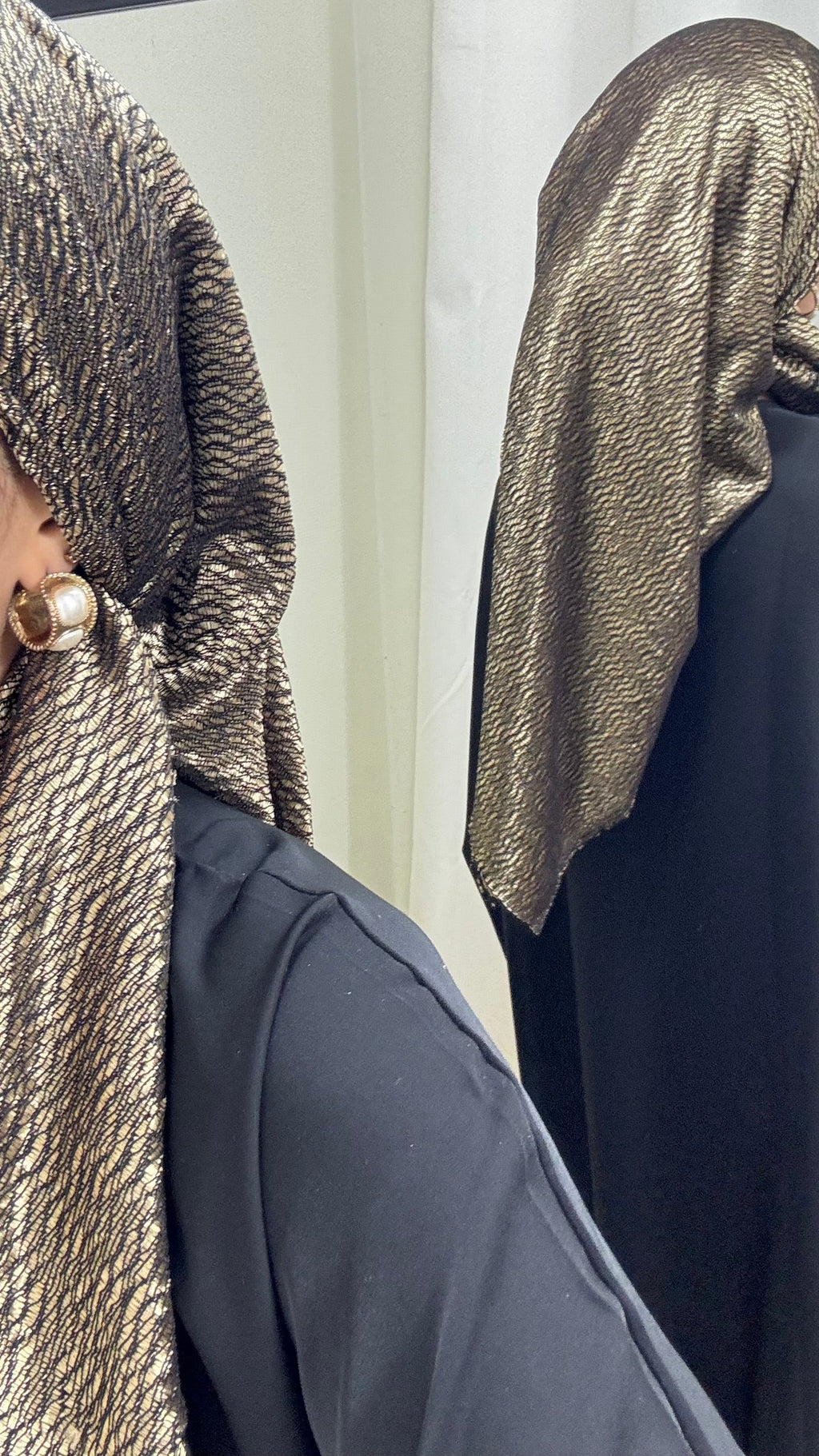 CARRÉ CRÉATION RÉVERSIBLE- DORÉ/NOIR