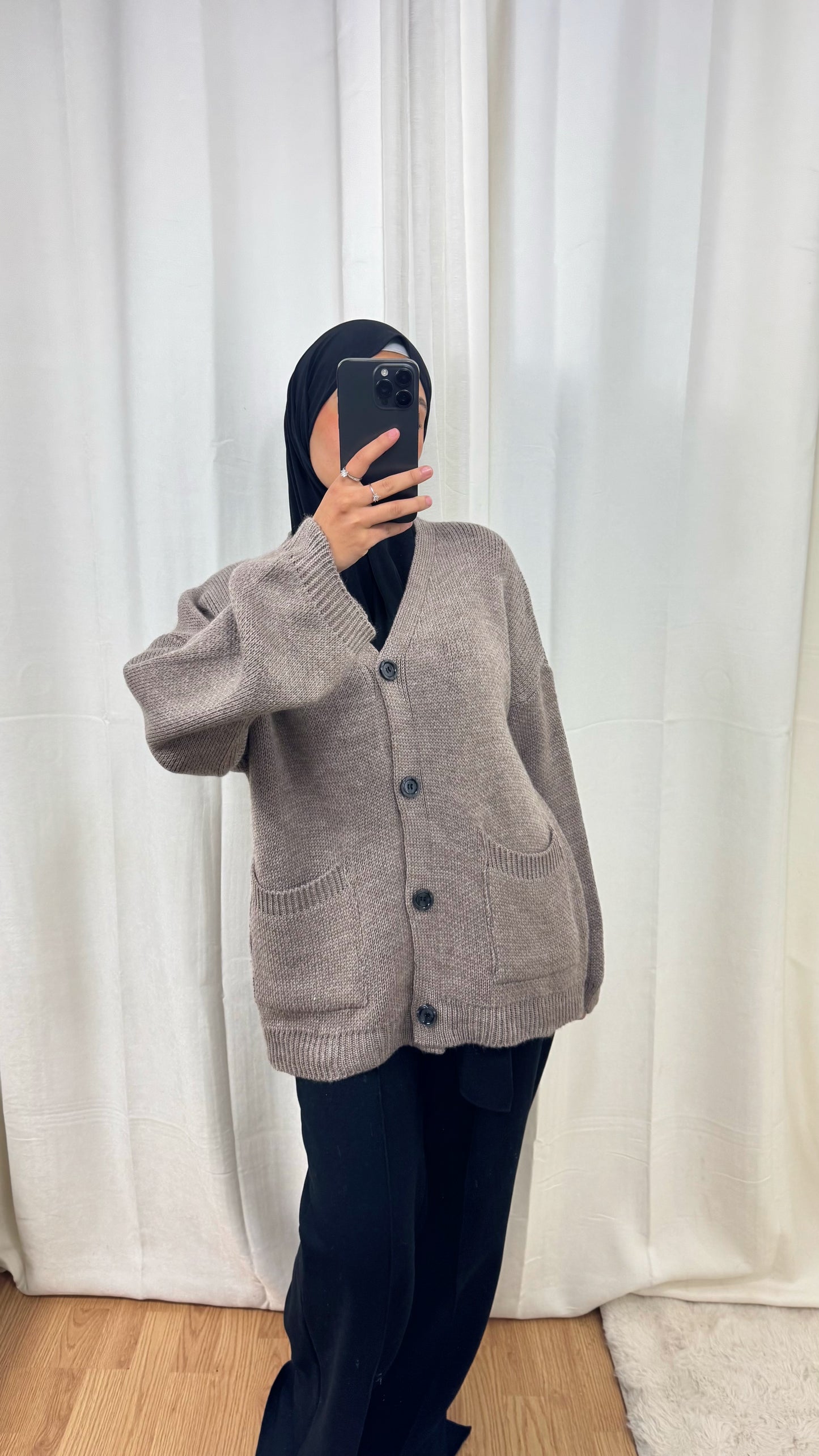 CARDIGAN TANINA - TAUPE