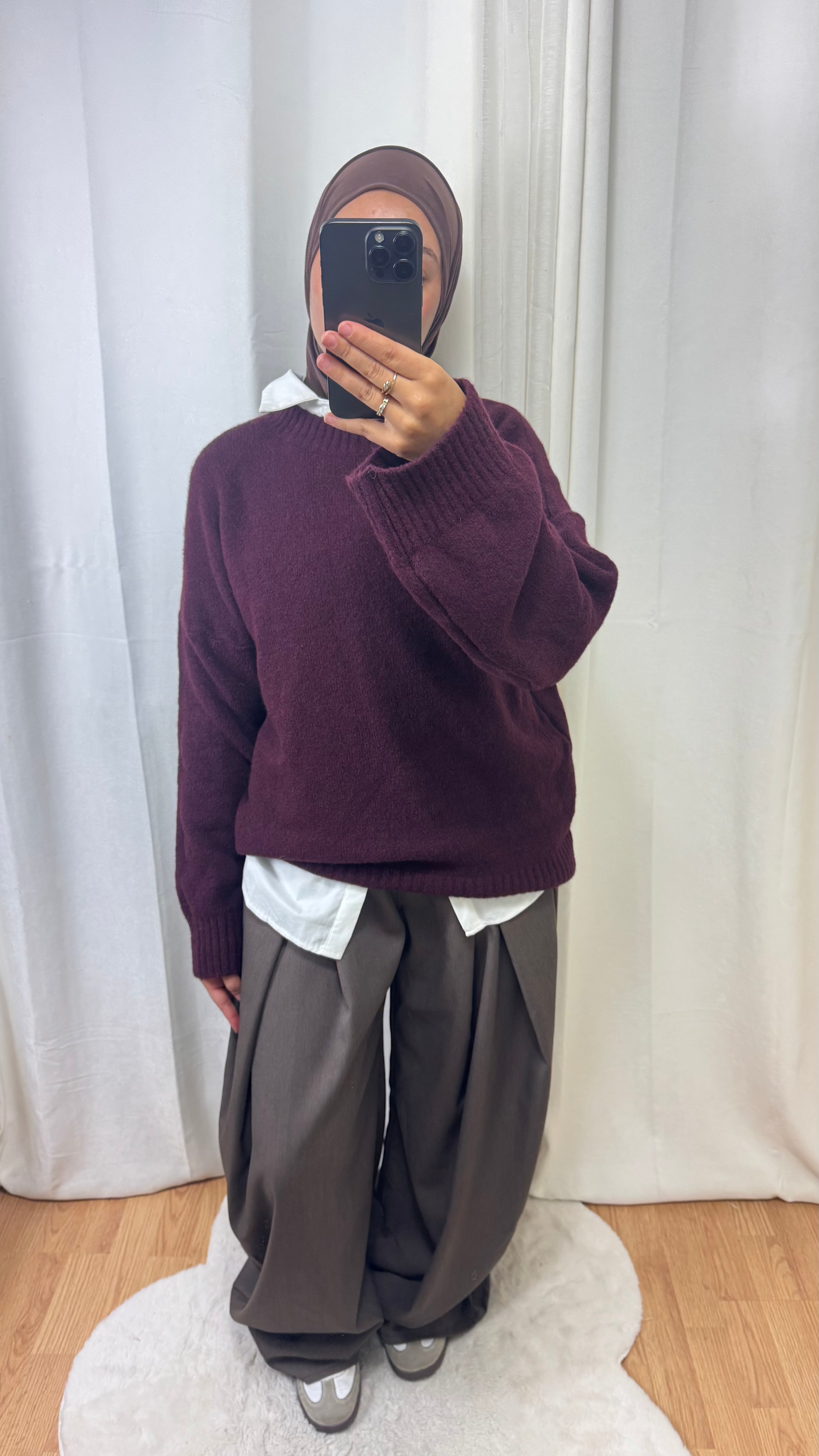 PULL CACHEMIRE - CHERRY