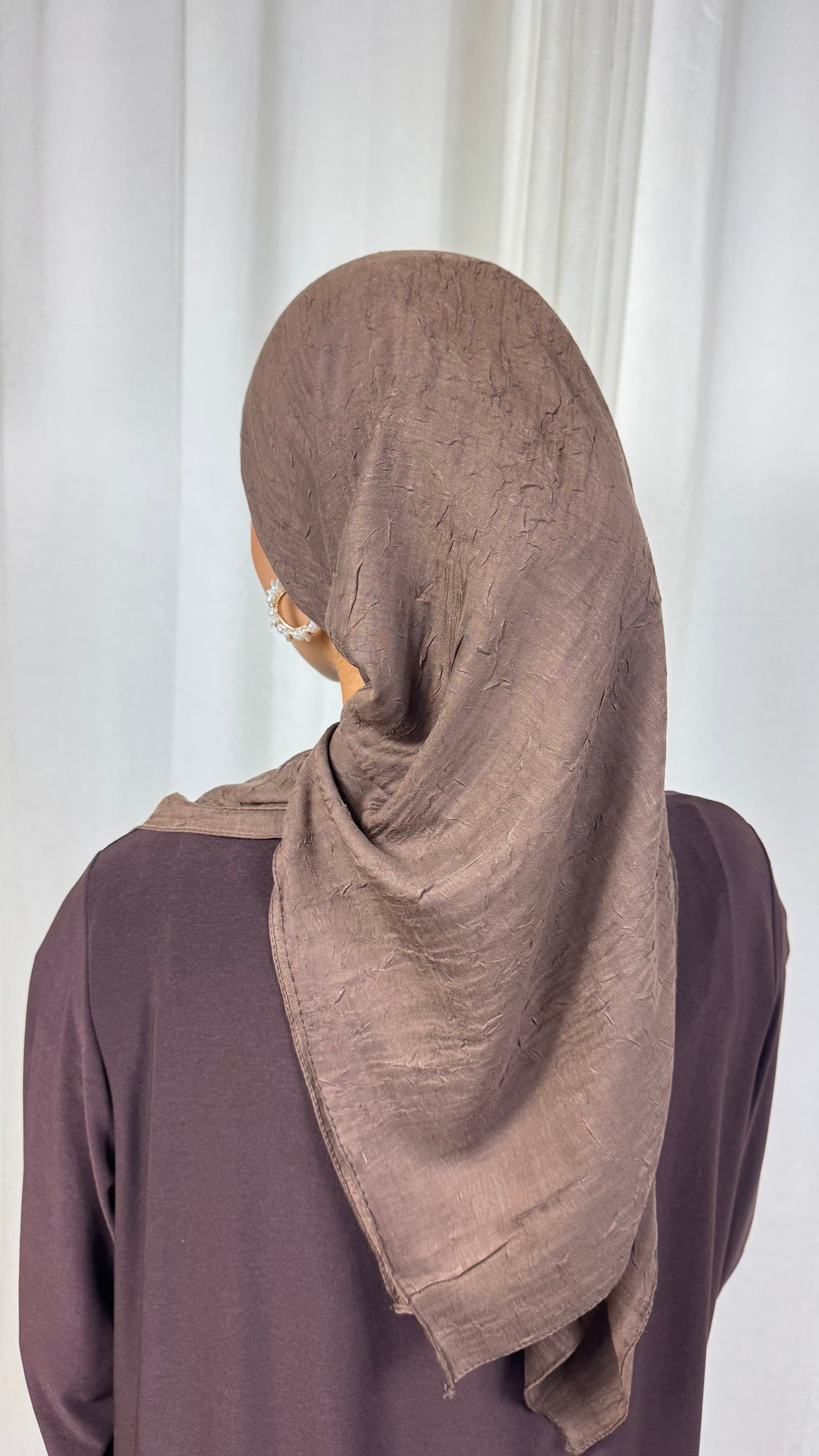 CARRÉ COTON BAMBOO - MARRON CHOCOLAT