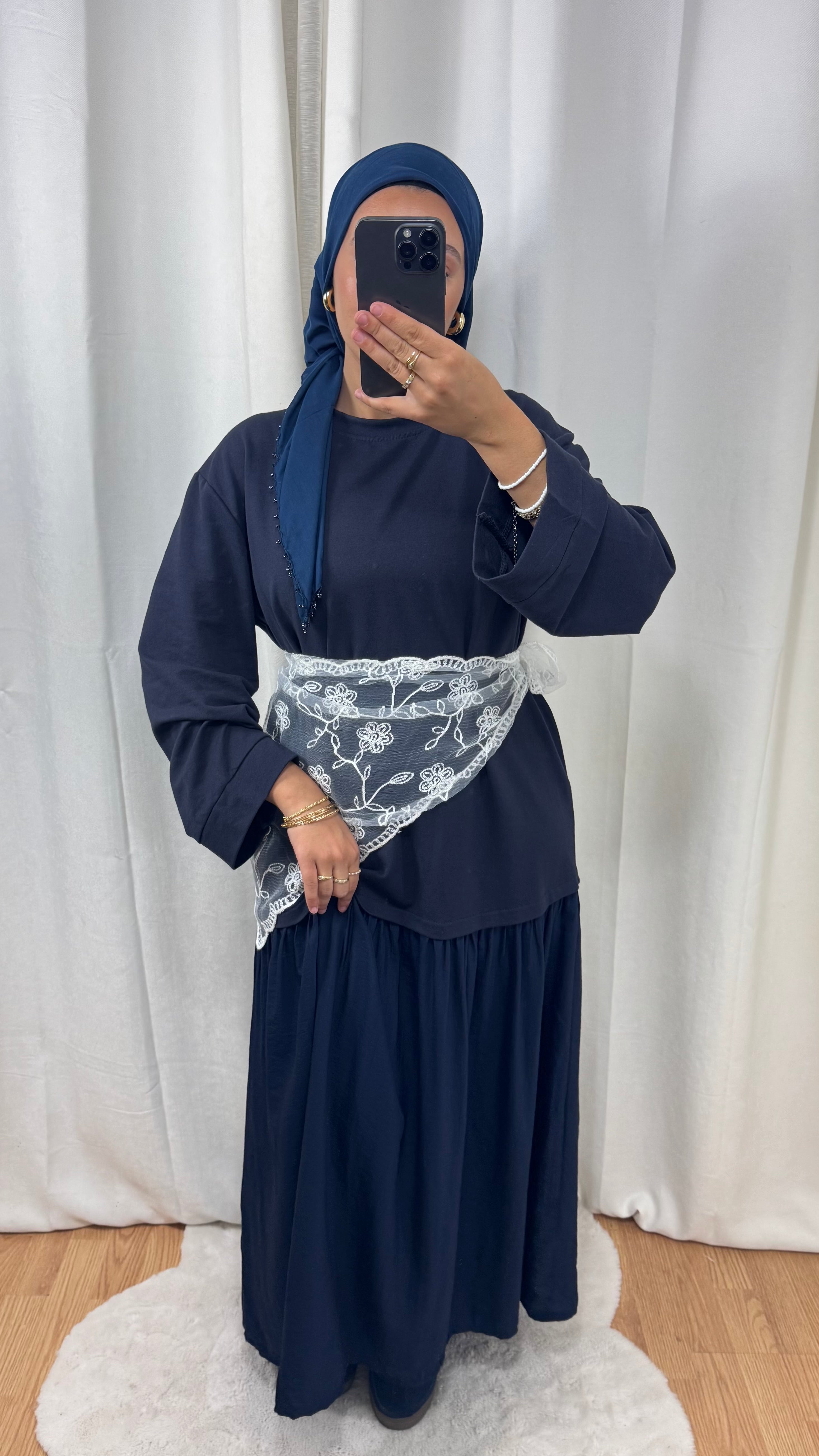 ROBE ARIA - BLEU MARINE