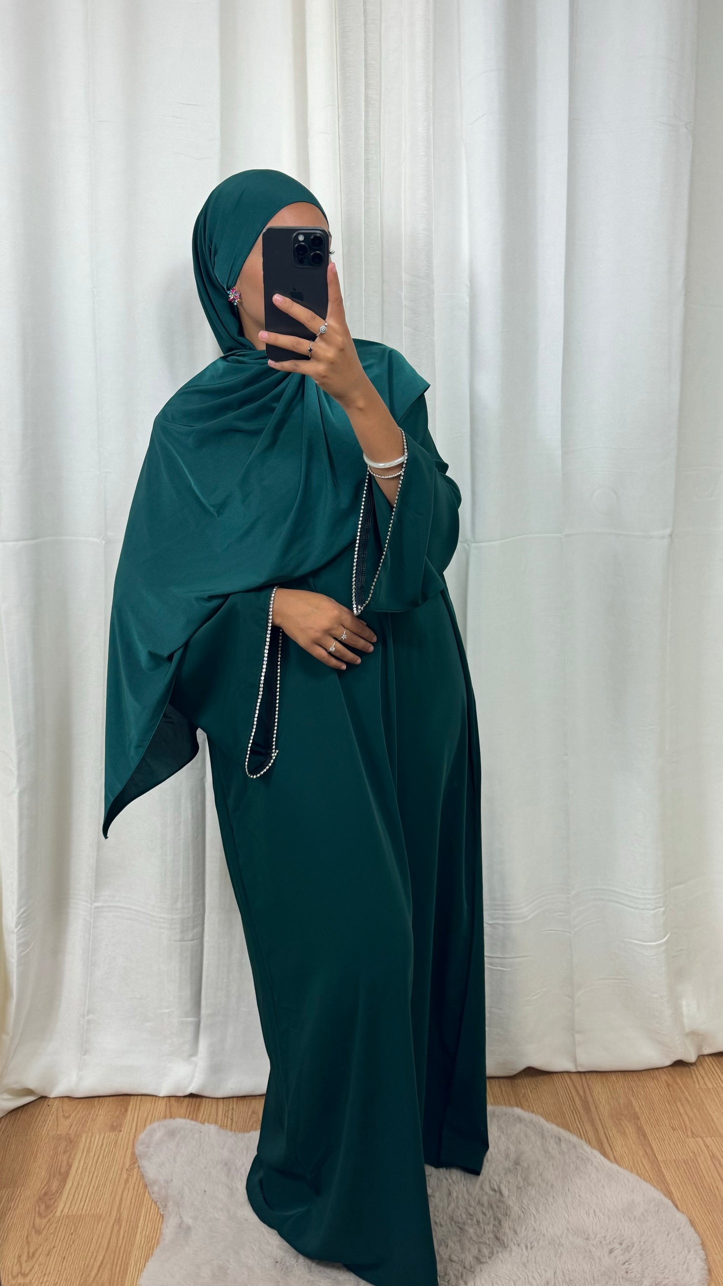 ABAYA SOLÉA - VERT ÉMERAUDE