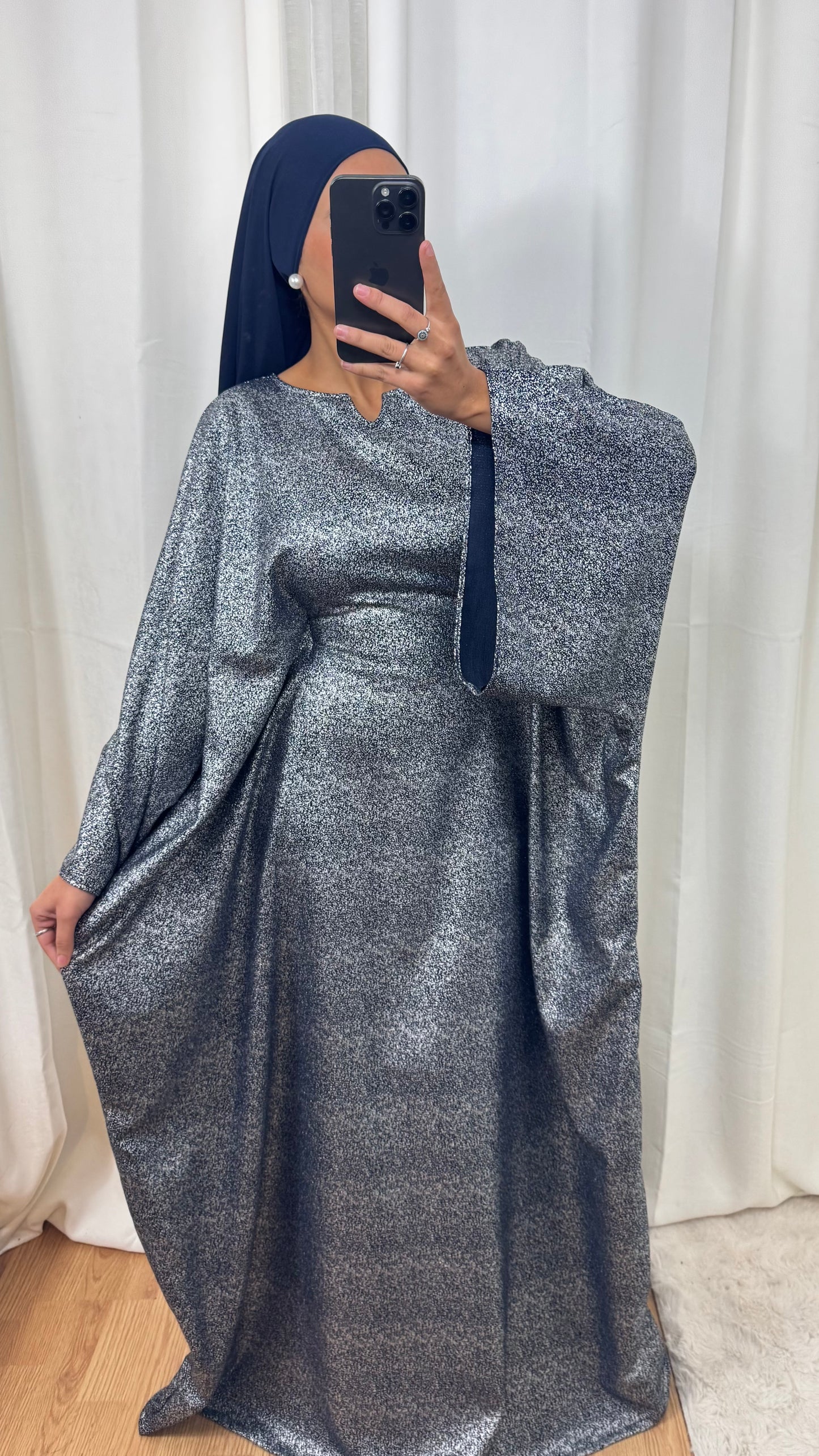 ROBE NOUR - NAVY BLUE