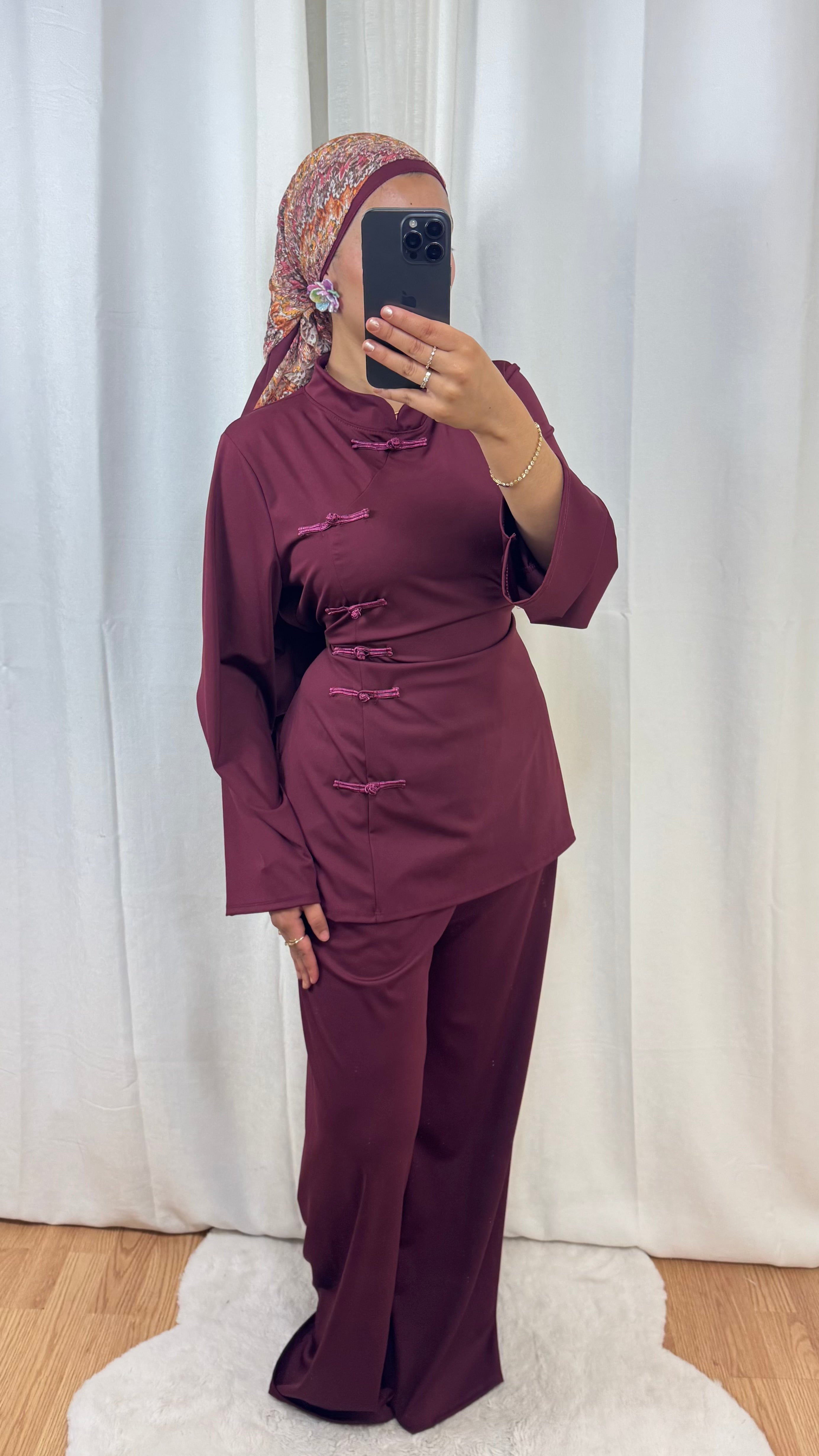 BURKINI SAKURA CINTRÉ - BORDEAUX