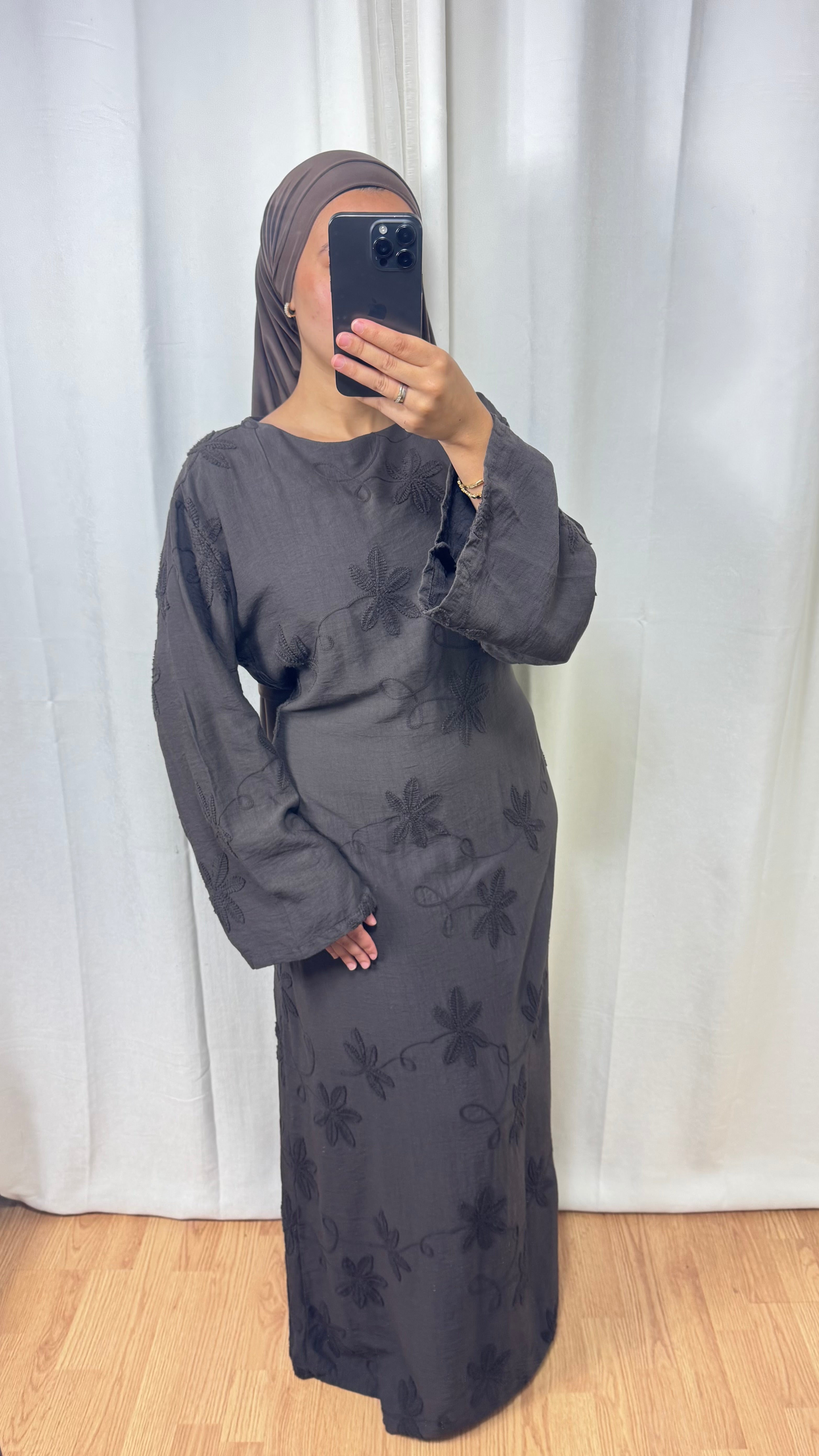 ROBE YNES - CHOCOLAT